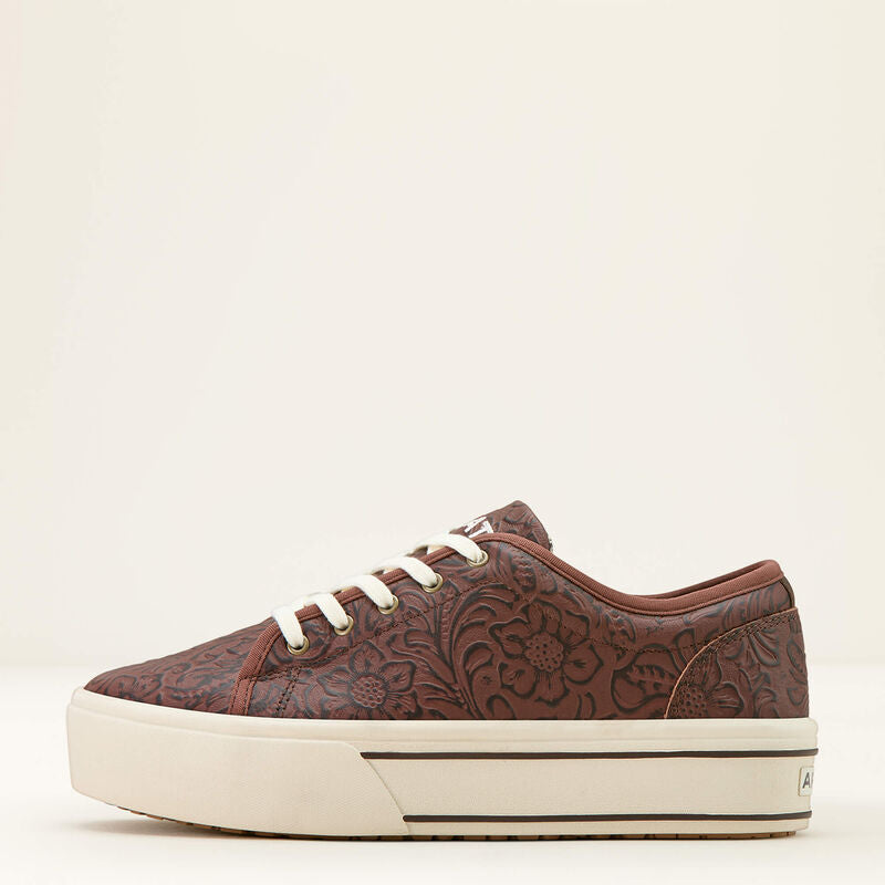 ARIAT Women’s Skylar Brown Floral Emboss Sneakers