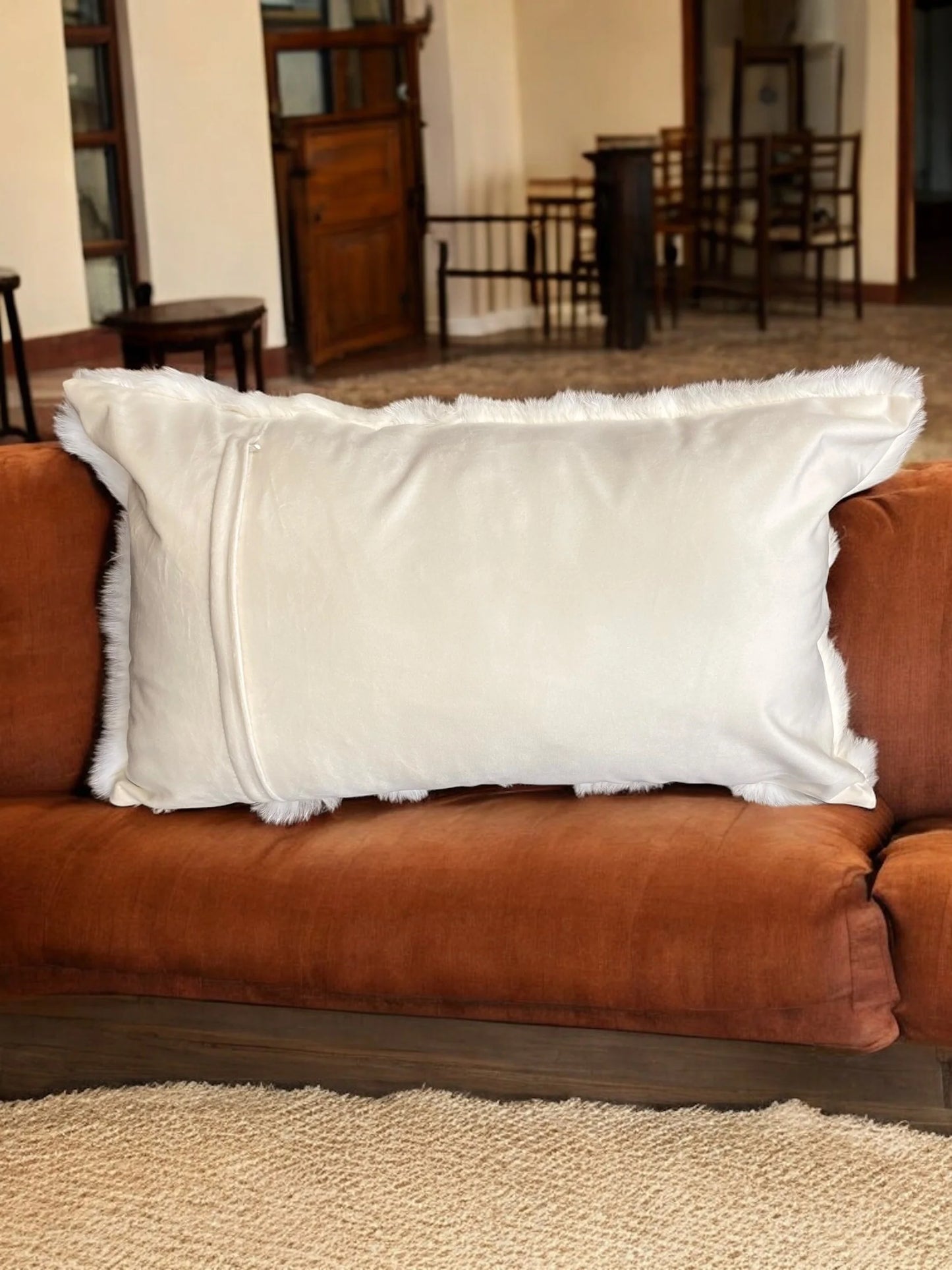 White Lumbar Pillow