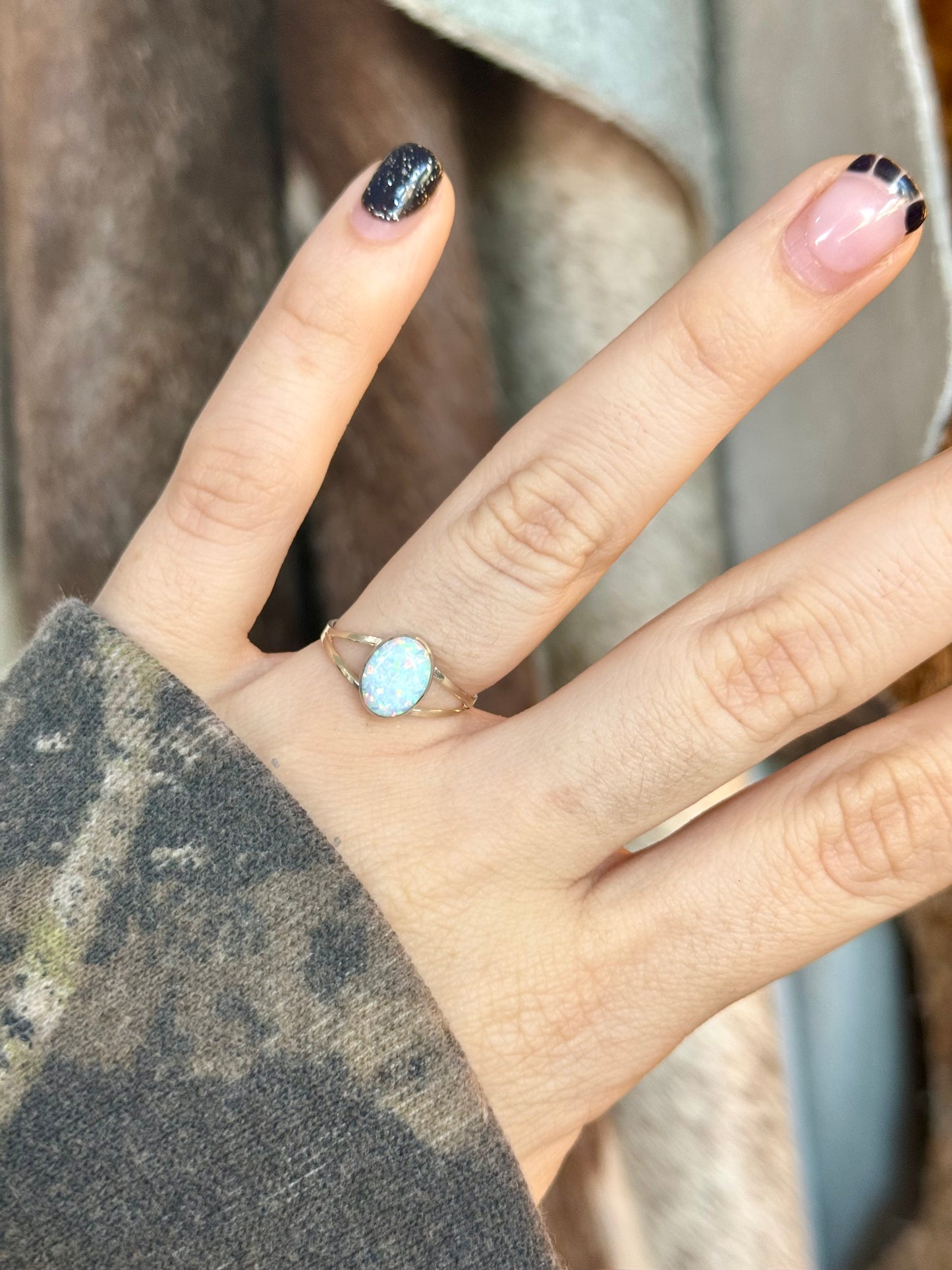 Opal Oval Ring