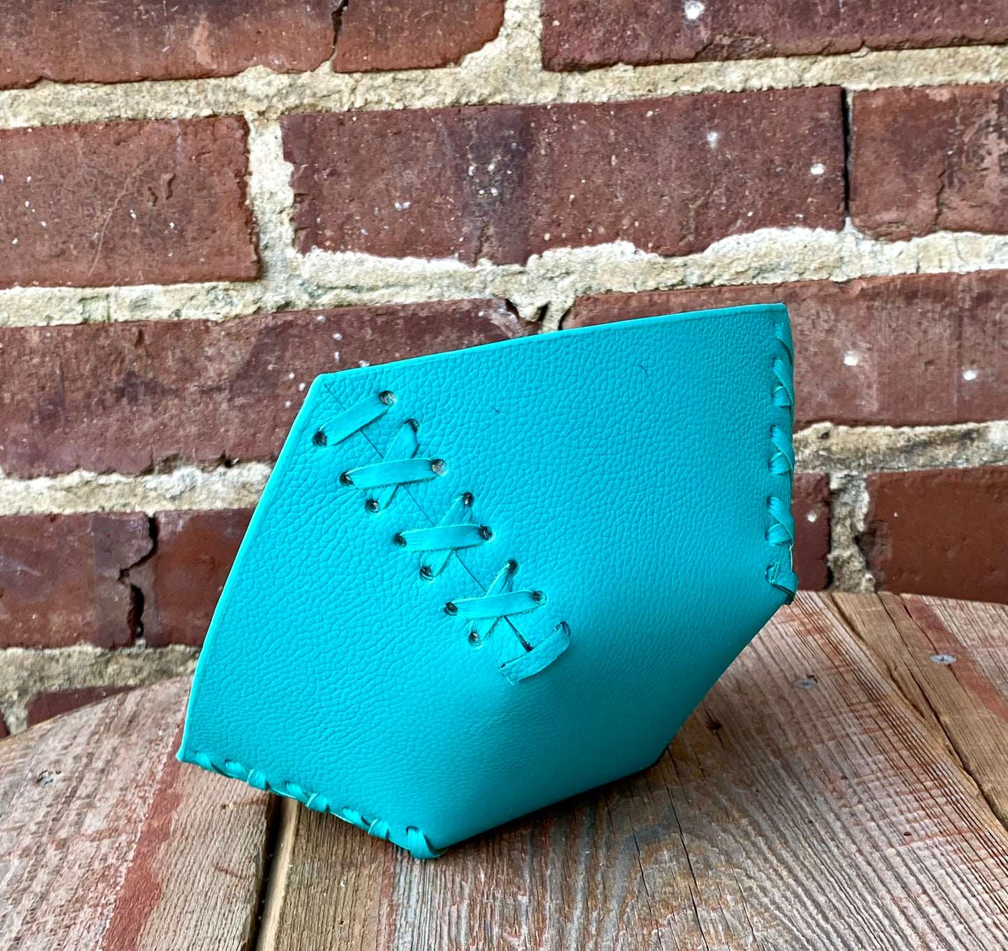 Mini Tooled Leather Basket