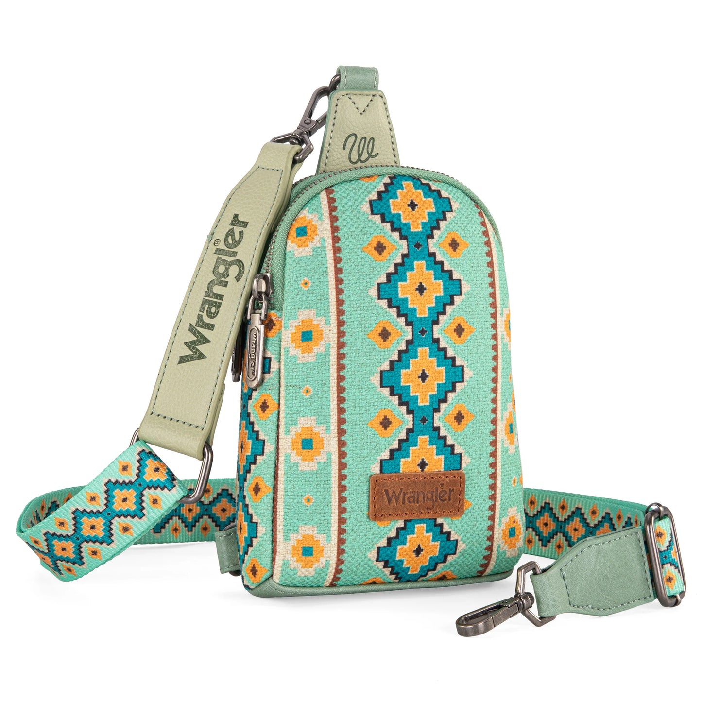 WRANGLER Southwestern Canvas Sling Bag