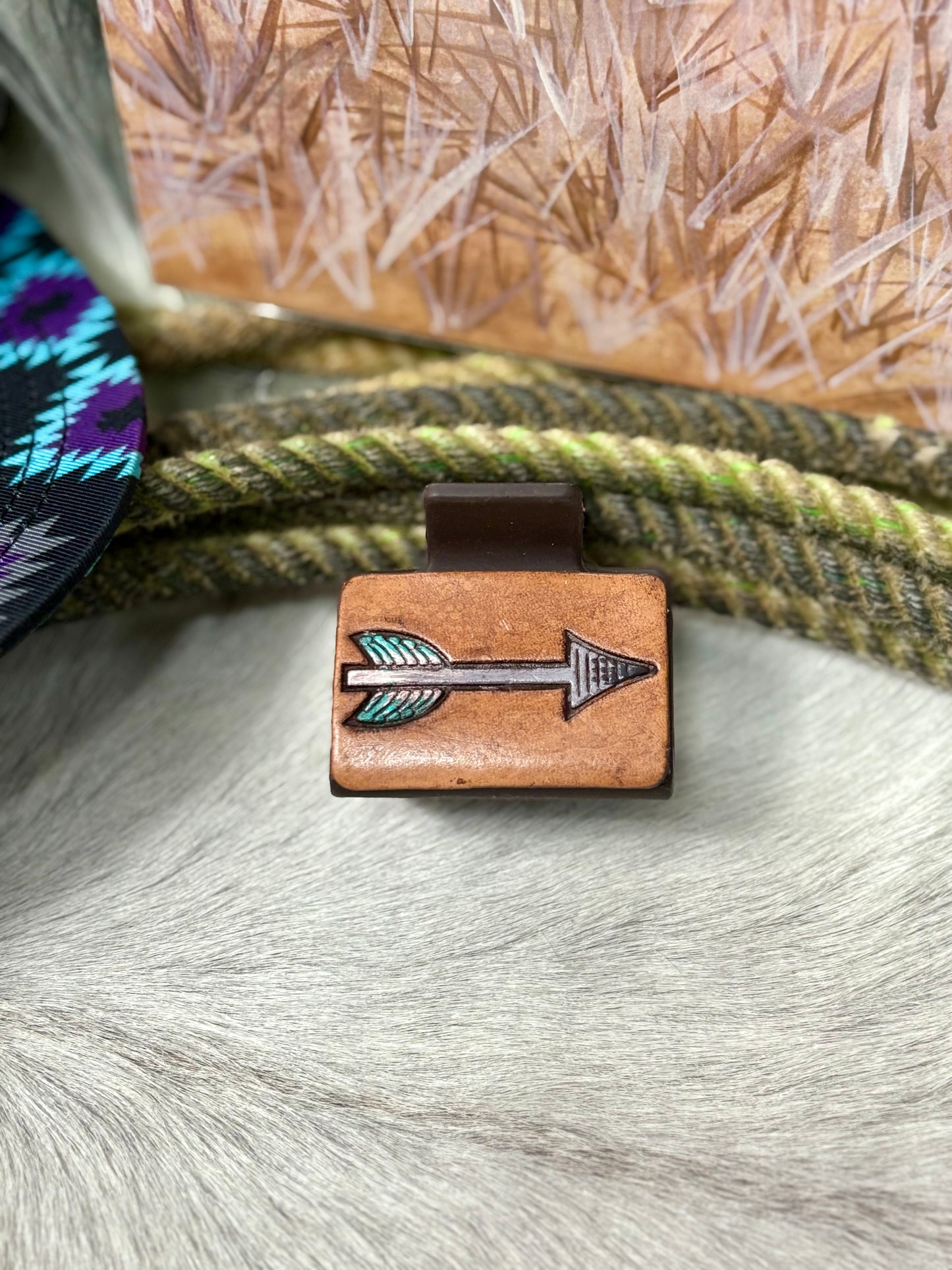 2in Leather Claw Clips