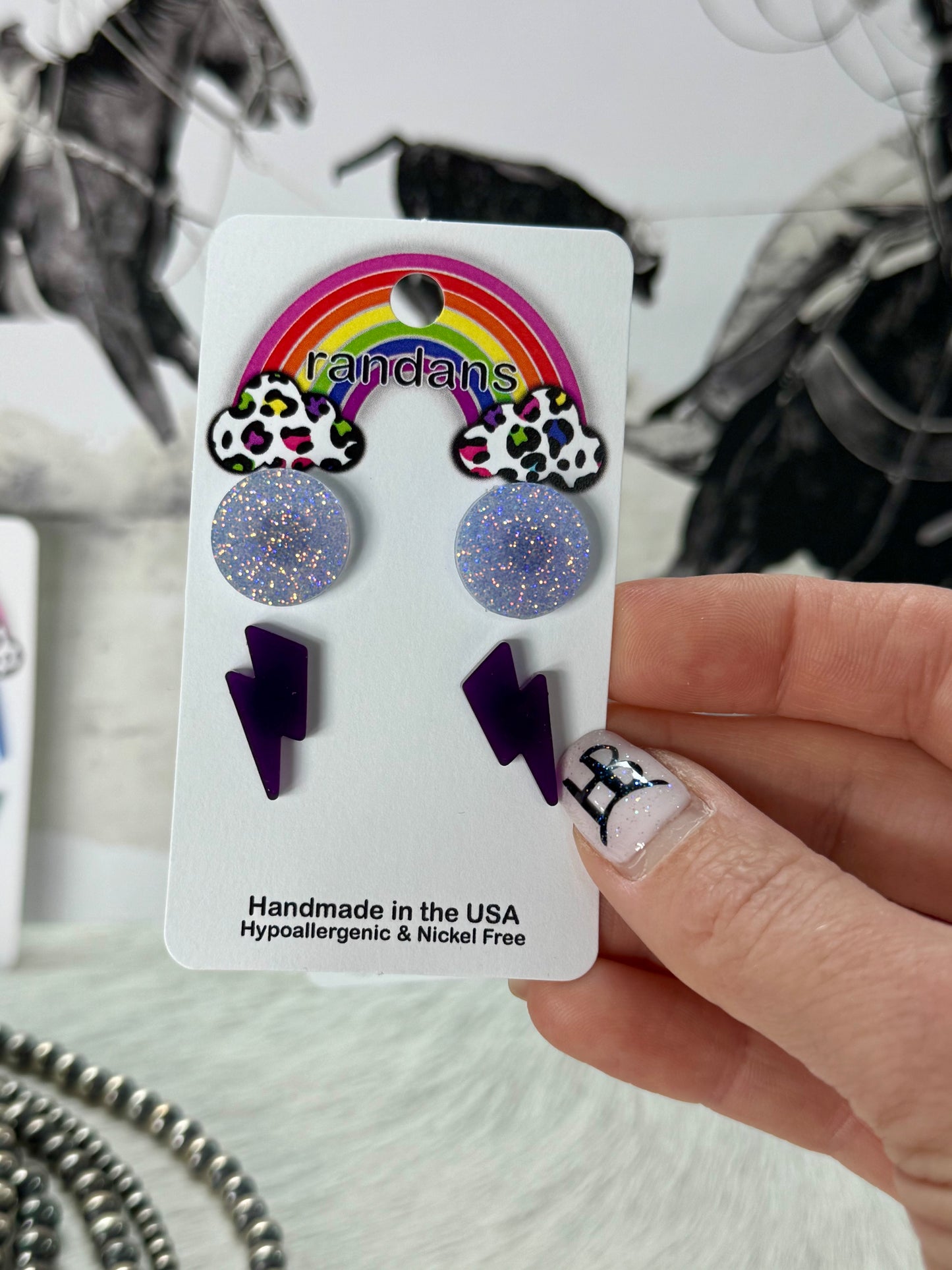 Lightning Bolt Studs