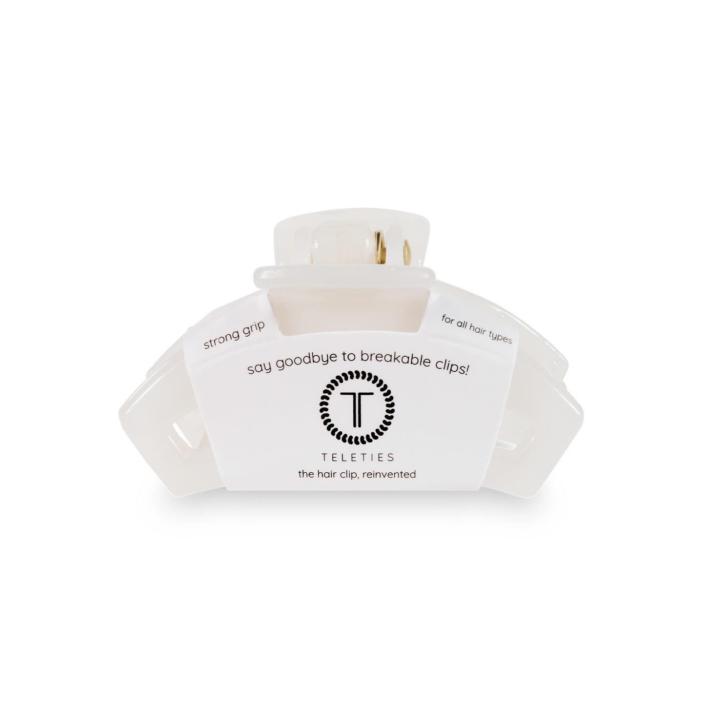Open Hair Clip | Tiny | Coconut White