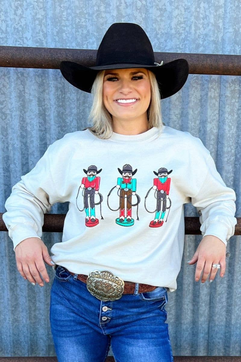 Roping Around The Christmas Tree Pullover