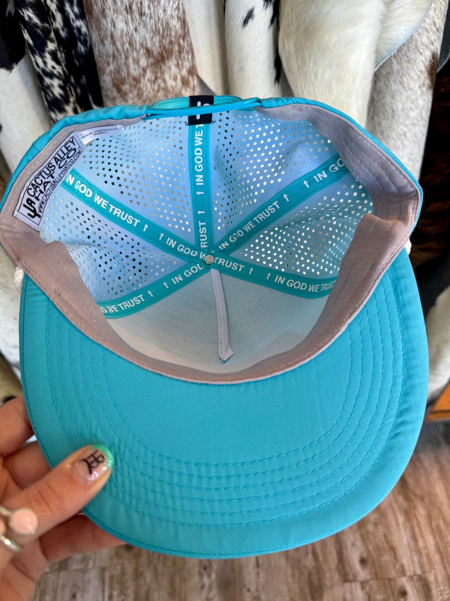 Green Broke Cactus Alley Cap (Turquoise)