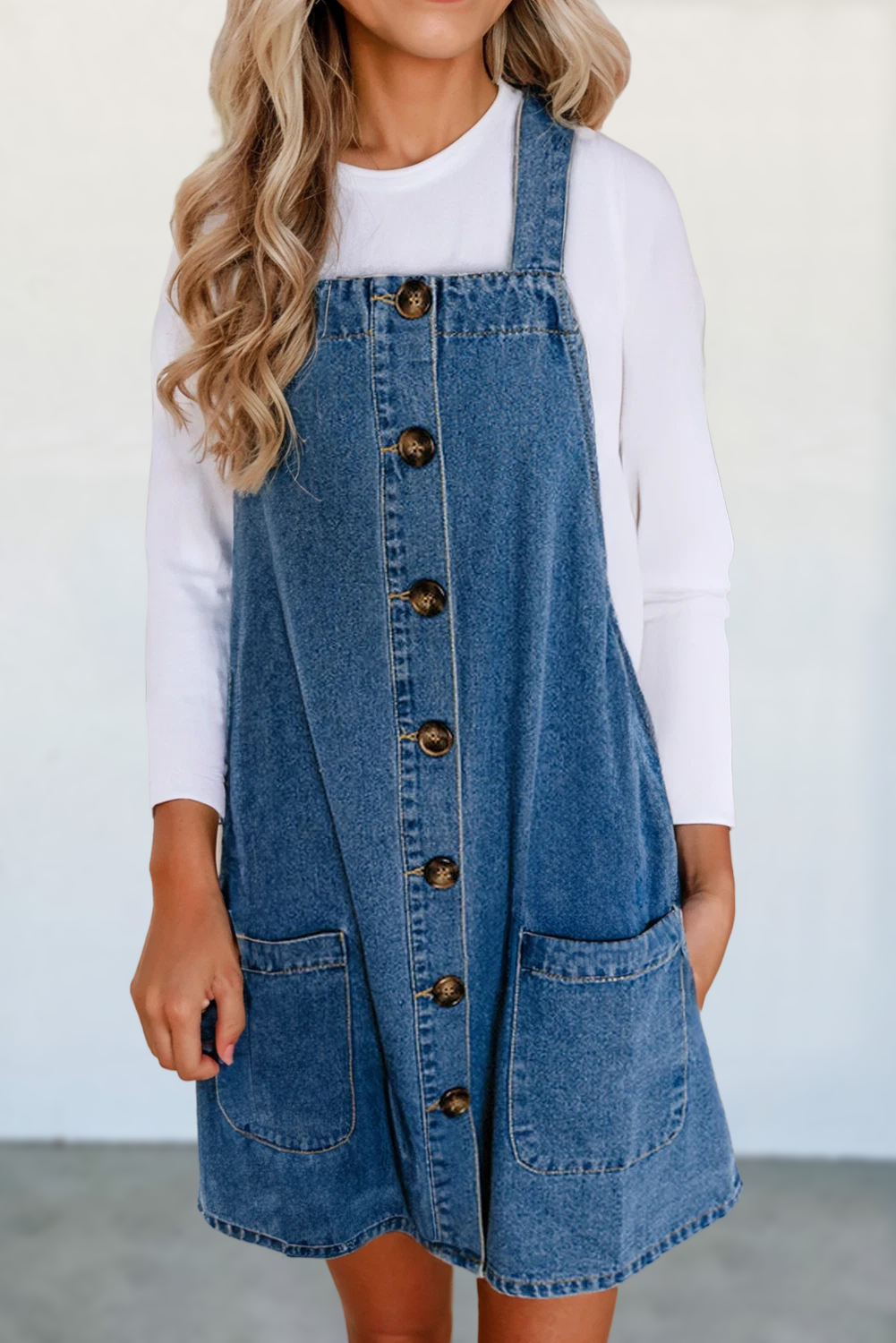 The Gracie Denim Button-Up Dress
