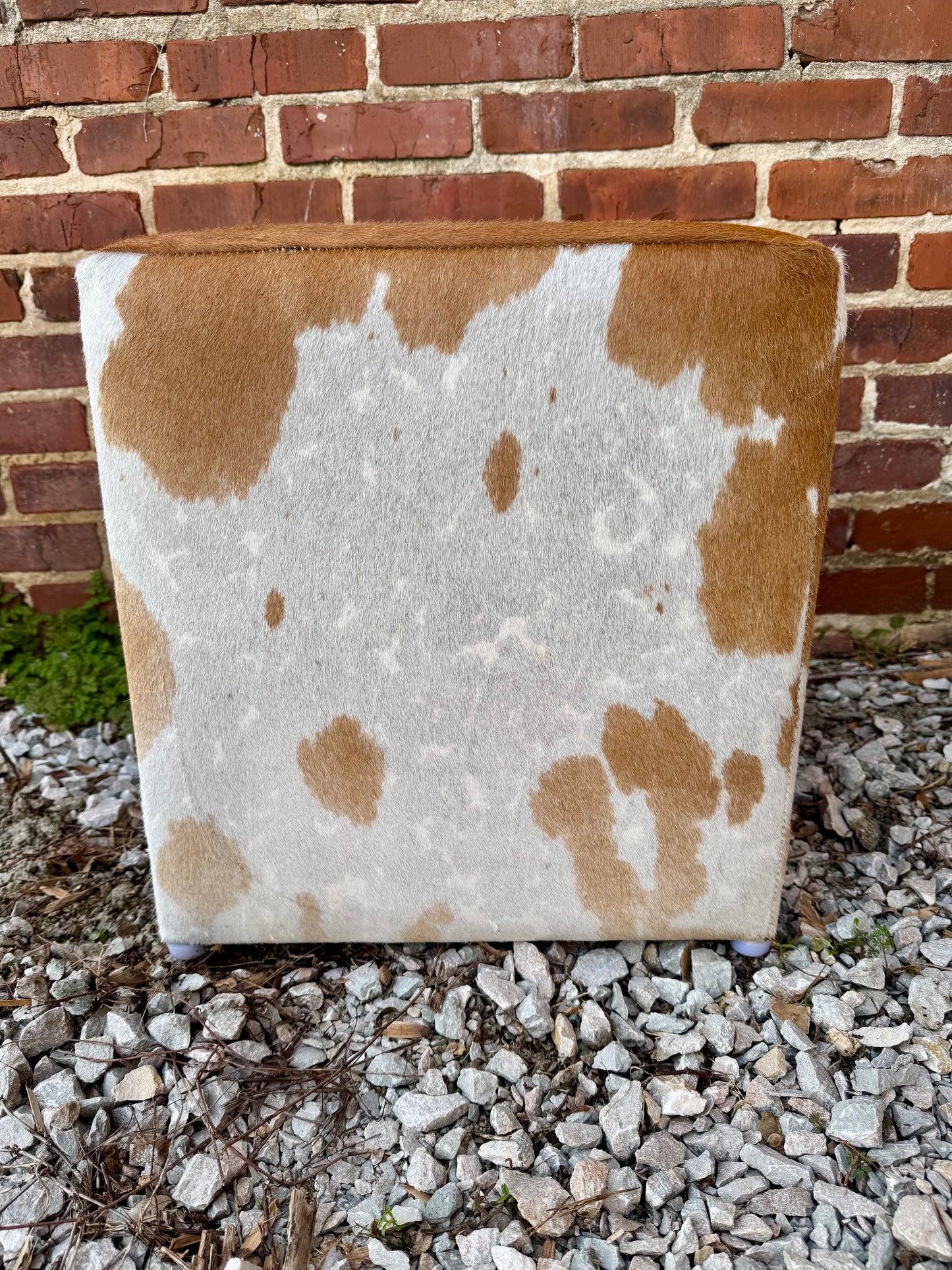 Cowhide Ottoman
