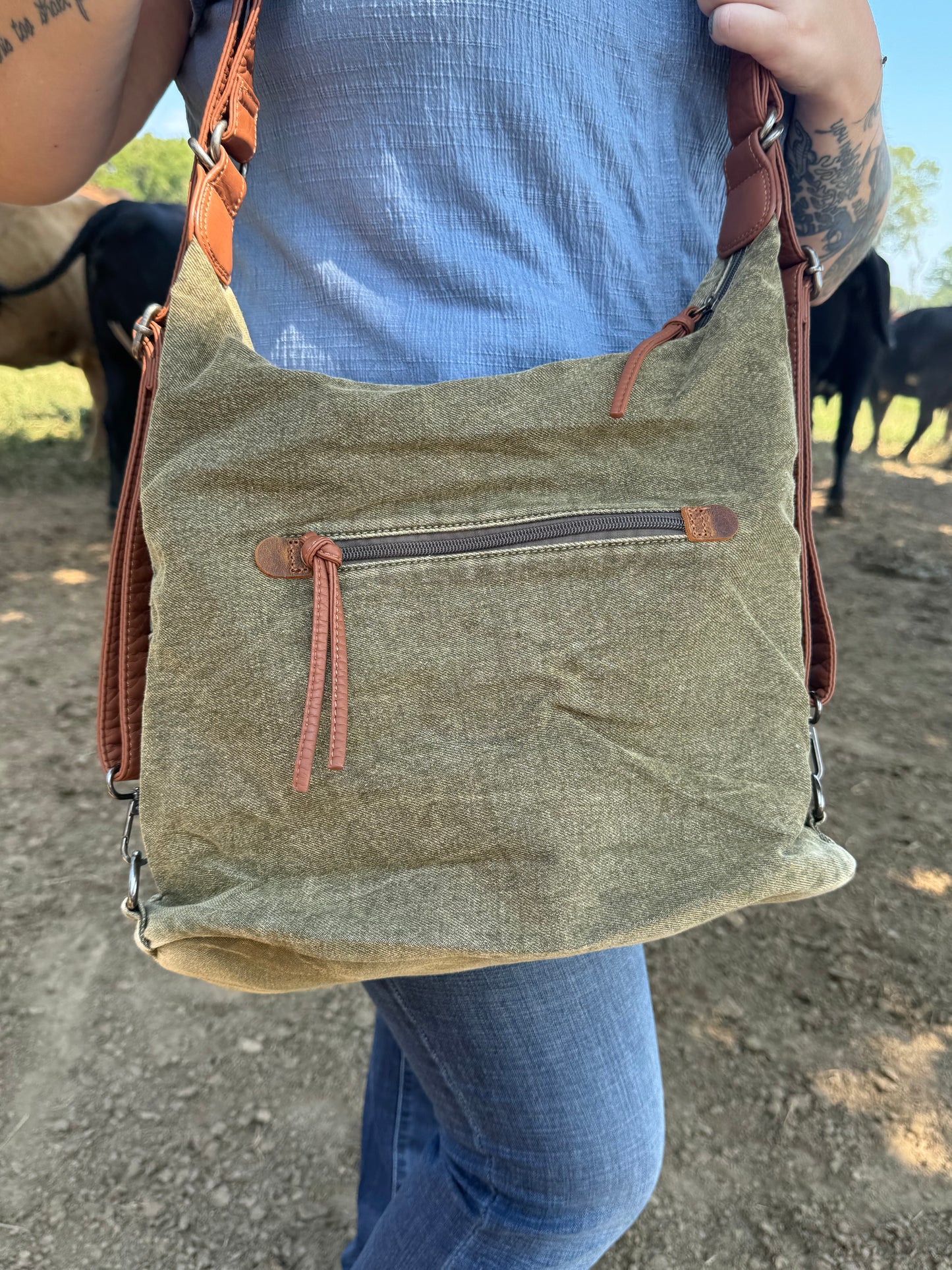 Wrangler Hybrid Back-Pack Denim Purse