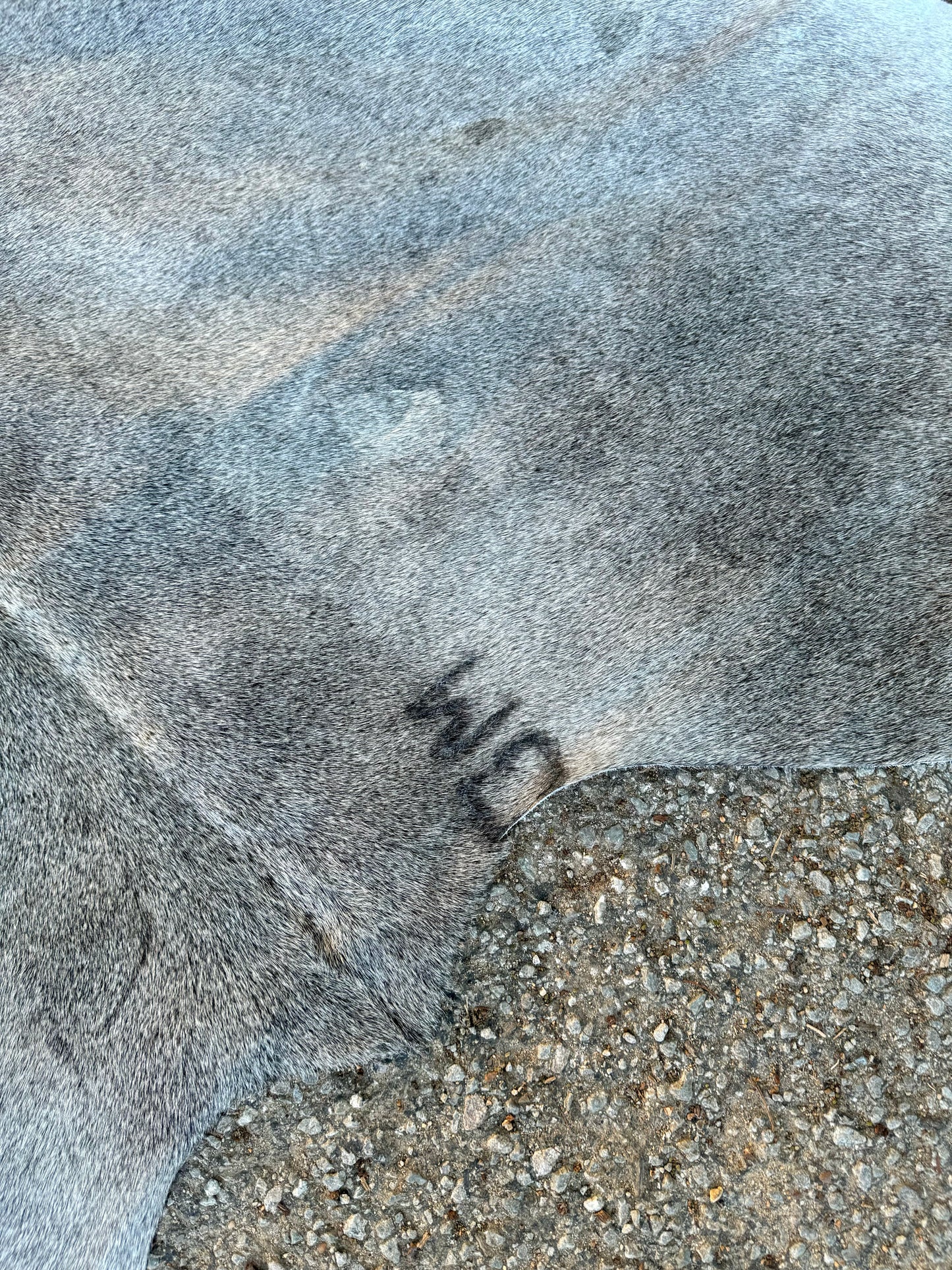 Grey Cowhide Rug 7X6'