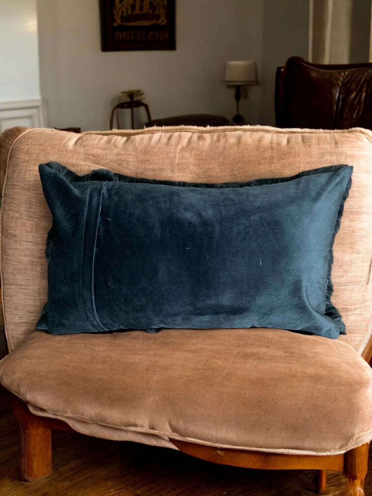 Black Lumbar Pillow