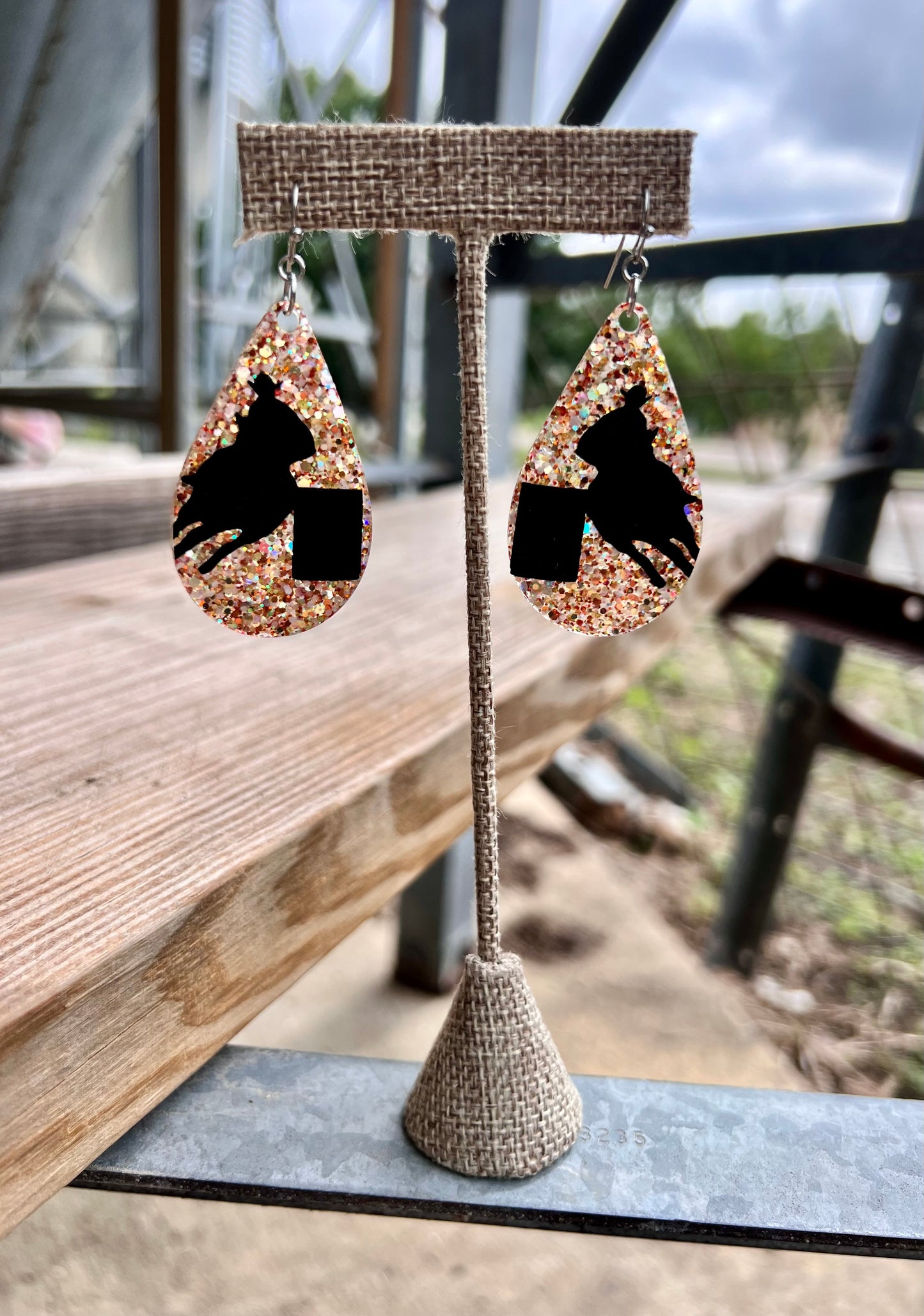 Barrel Racer Teardrop Earrings