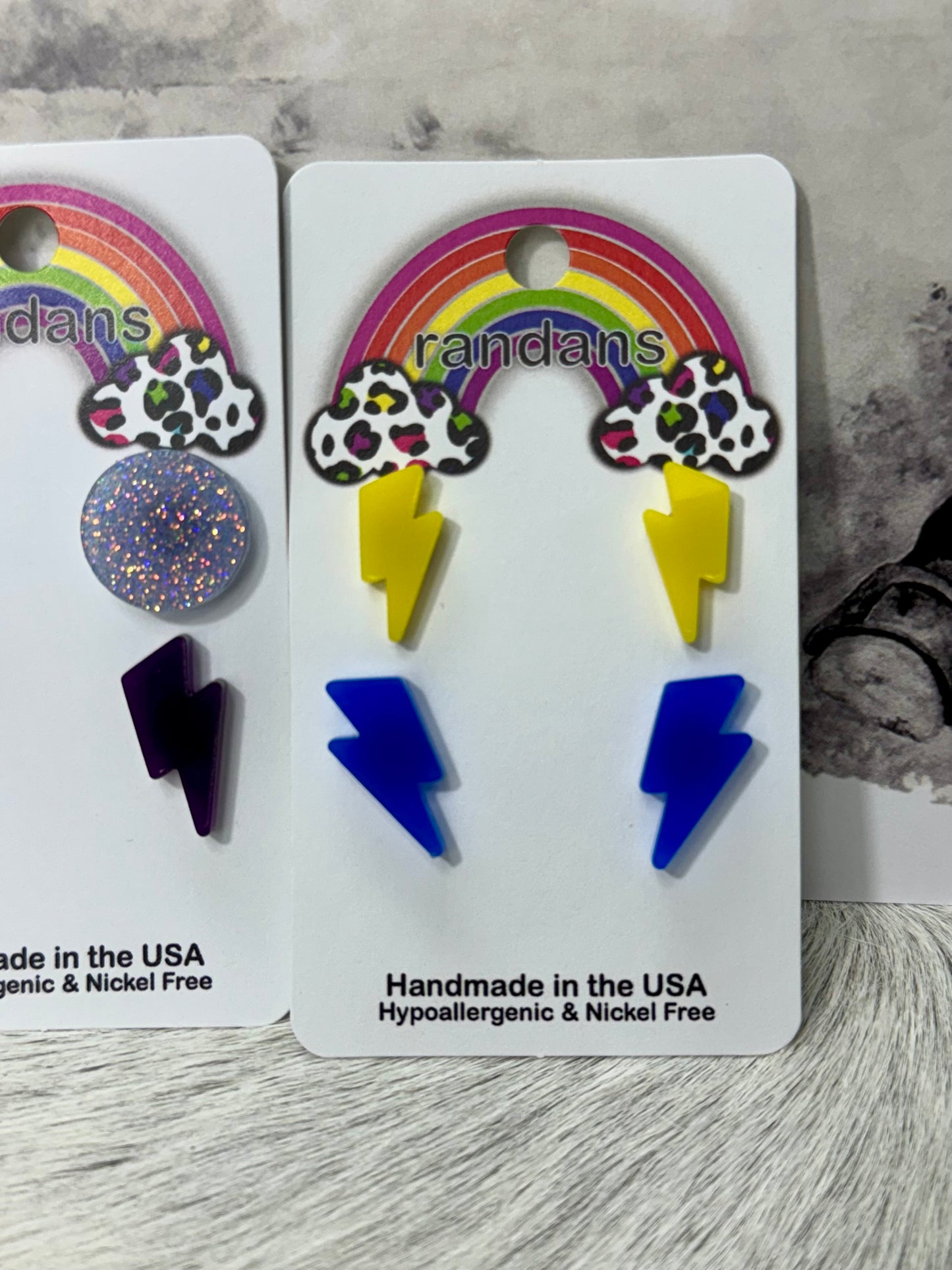Lightning Bolt Studs