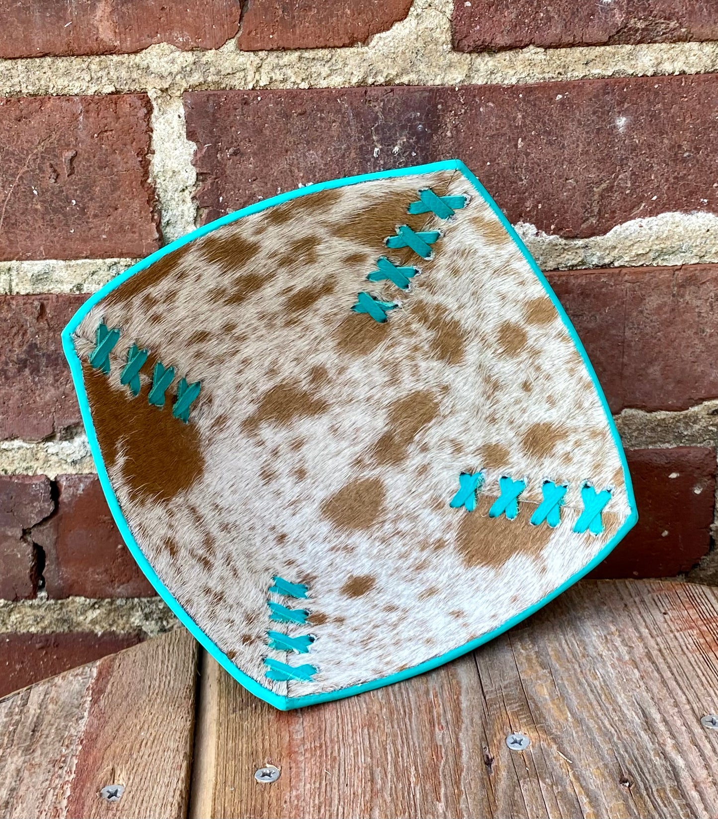 Mini Tooled Leather Basket
