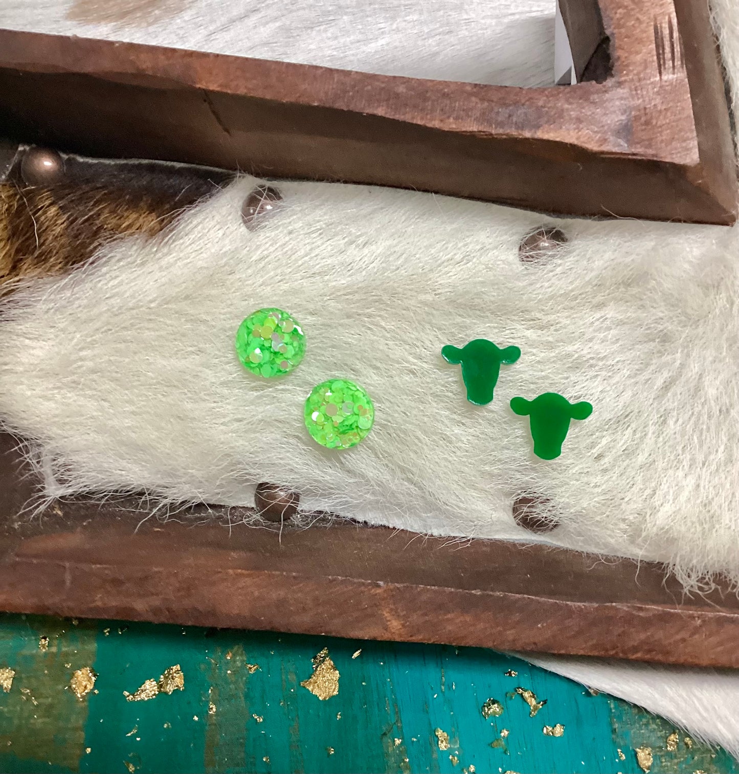 Mini Cow Stud Earrings