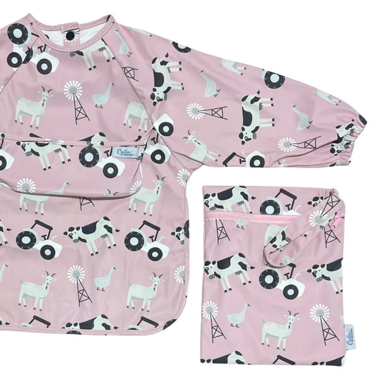 The Grayson Long Sleeve Bib Farm Print
