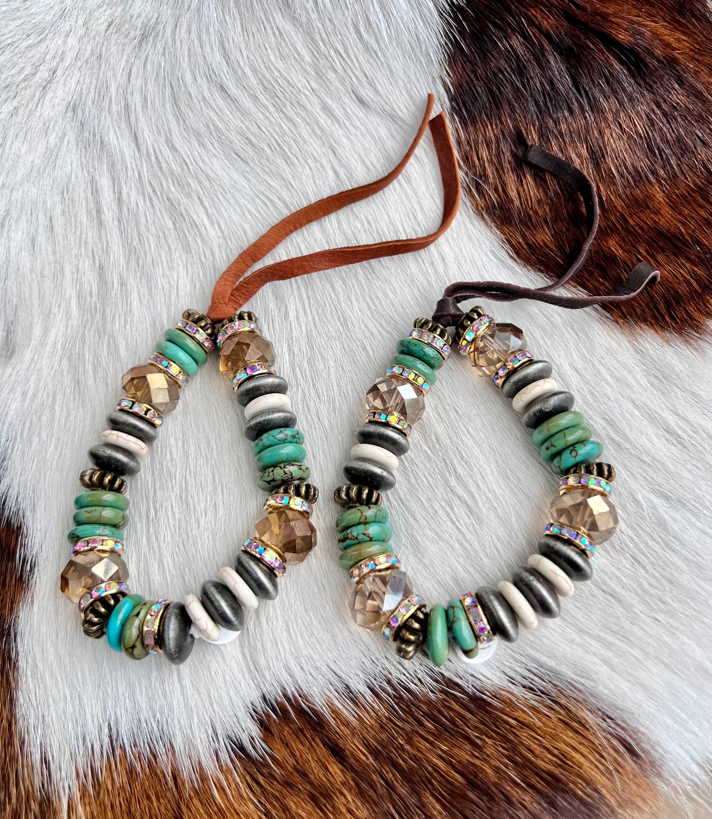 Chunky Turquoise Beaded Bracelet