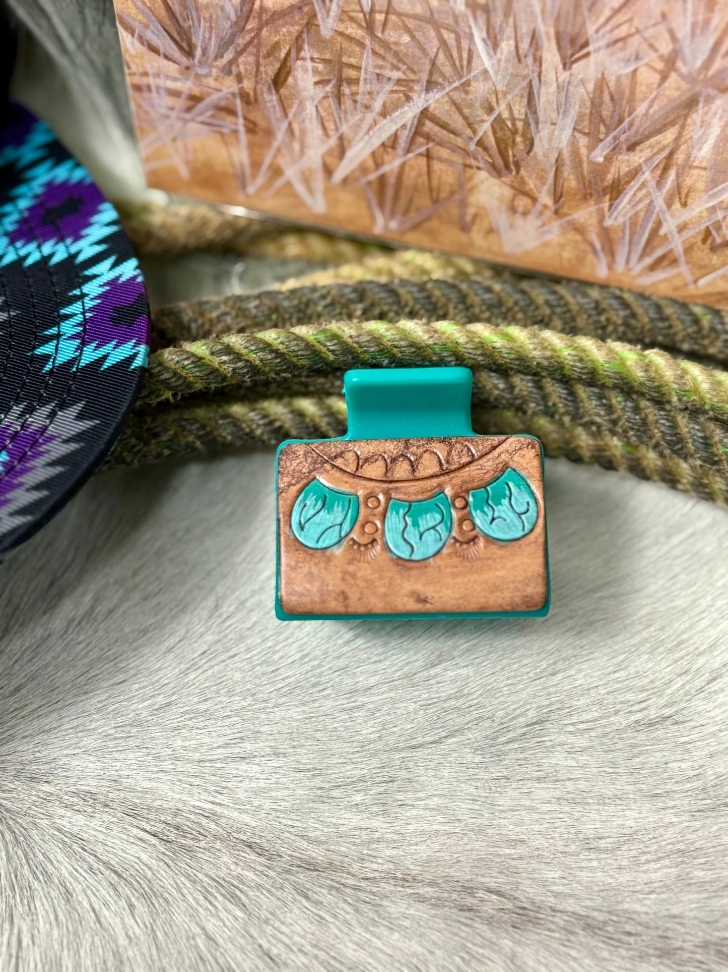 2in Leather Claw Clips