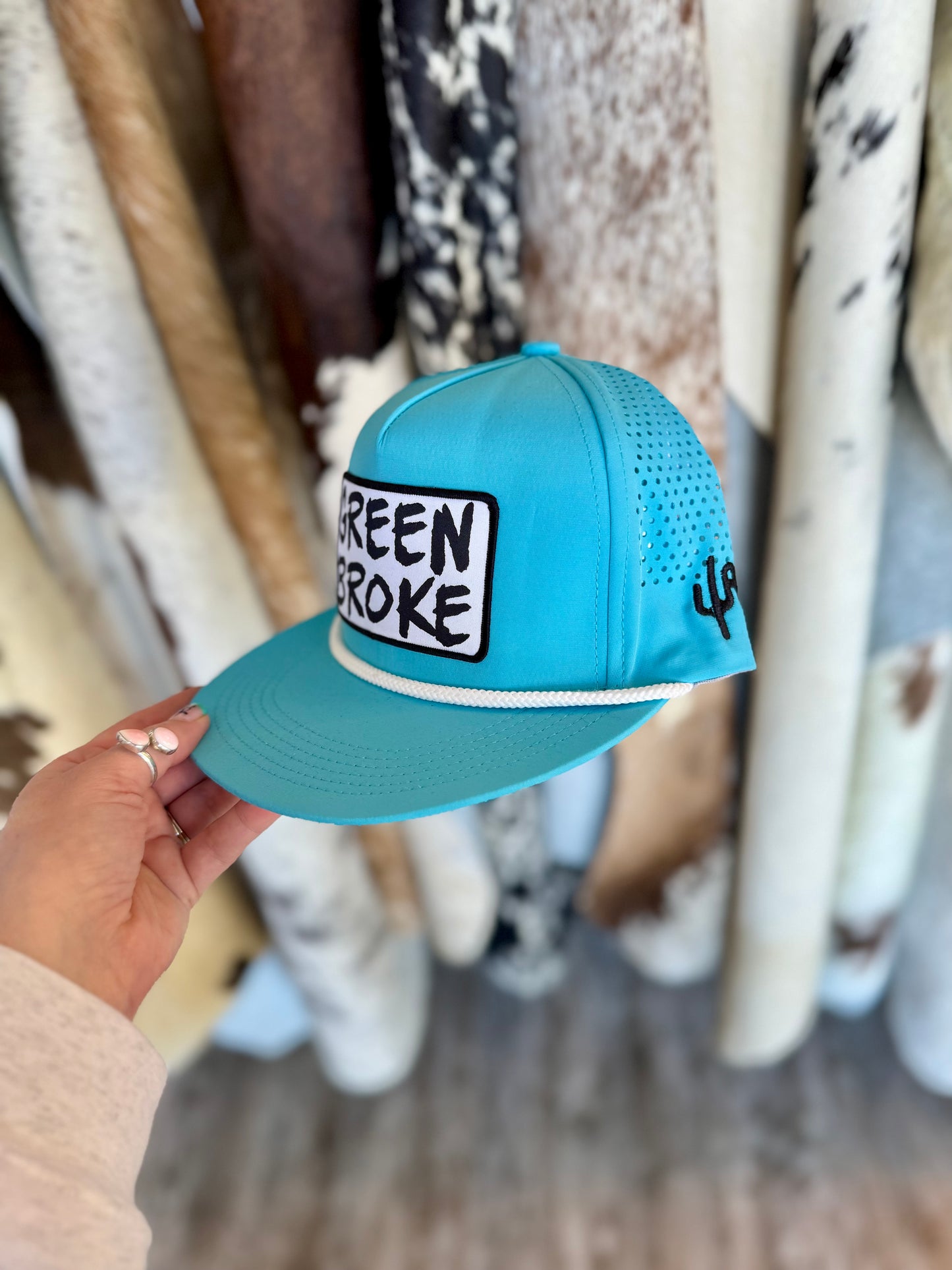 Green Broke Cactus Alley Cap (Turquoise)