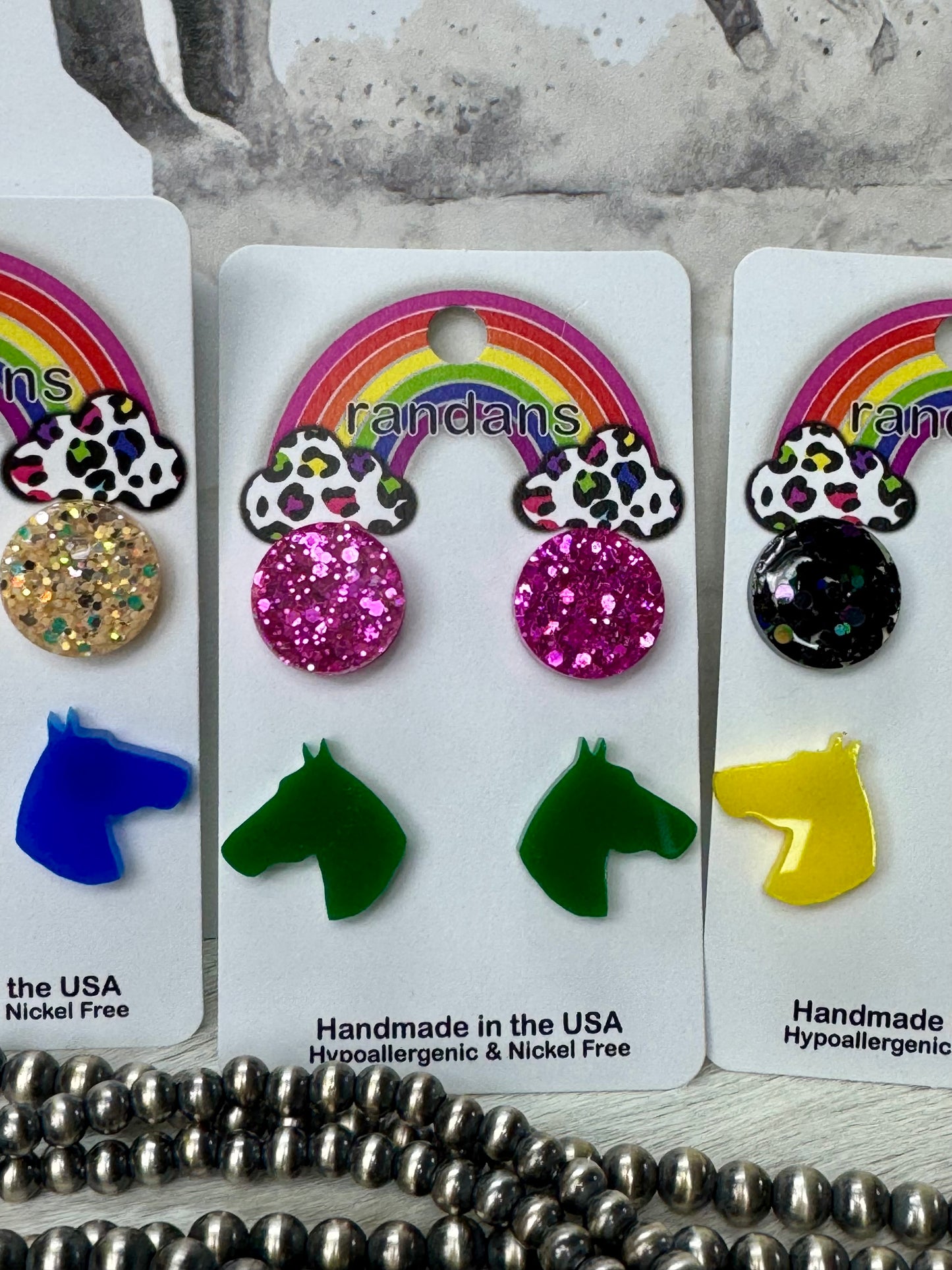 Mini Horse Stud Earrings