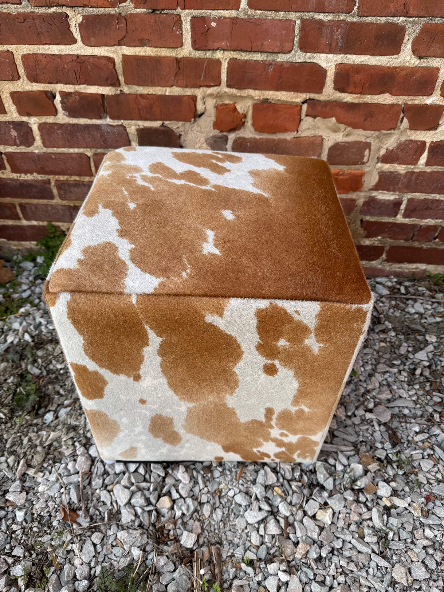 Cowhide Ottoman