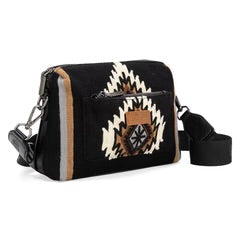 Wrangler Southwestern Knitted Crossbody Bag - Black