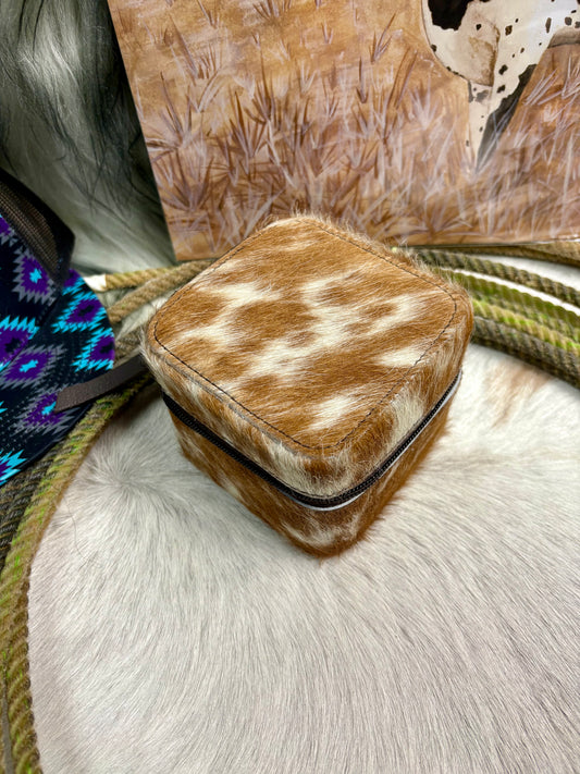 Cowhide Jewelry Case