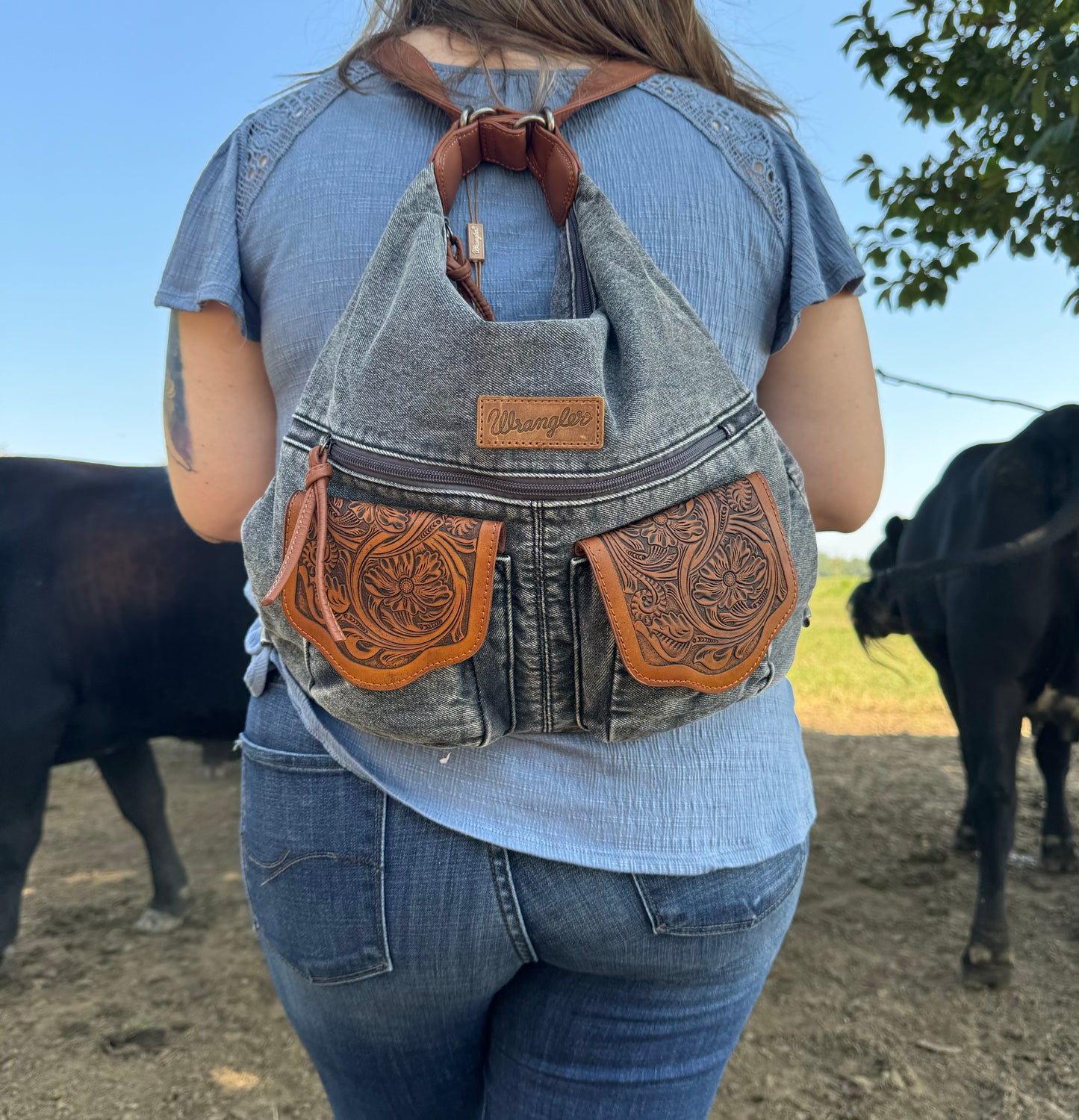 Wrangler Hybrid Back-Pack Denim Purse