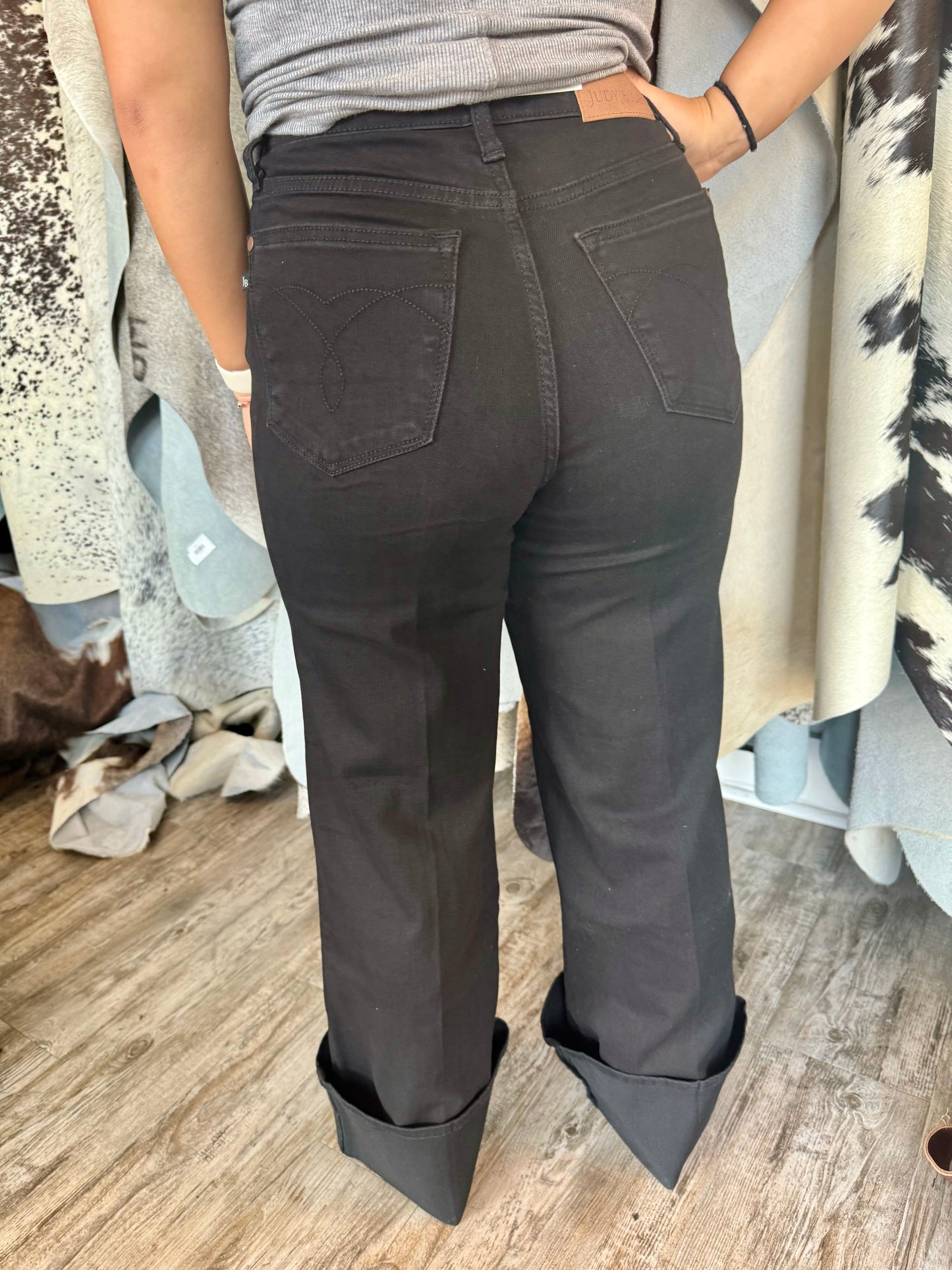 Judy Blue Black Retro Wide Leg
