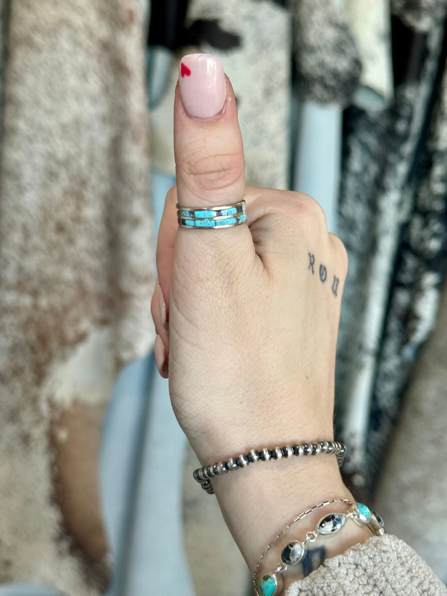 Double Turq Ring