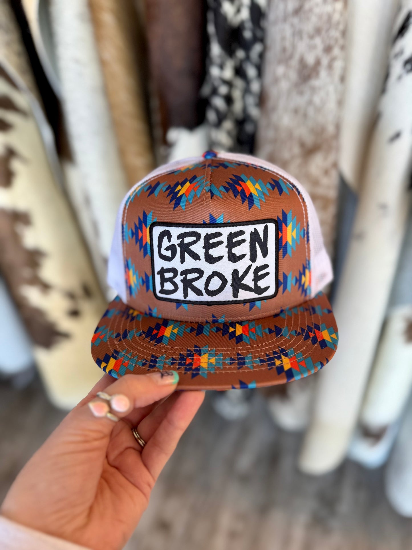 Green Broke Cactus Alley Cap (Aztec)