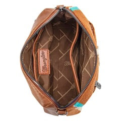 Wrangler Southwestern Knitted Crossbody Bag - Brown
