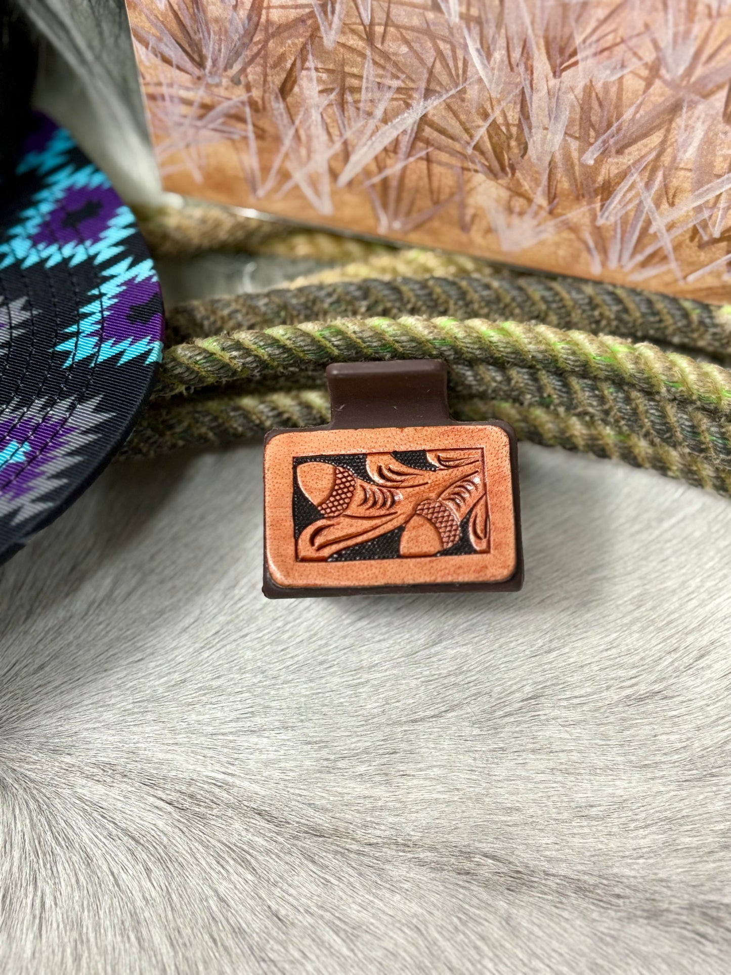 2in Leather Claw Clips