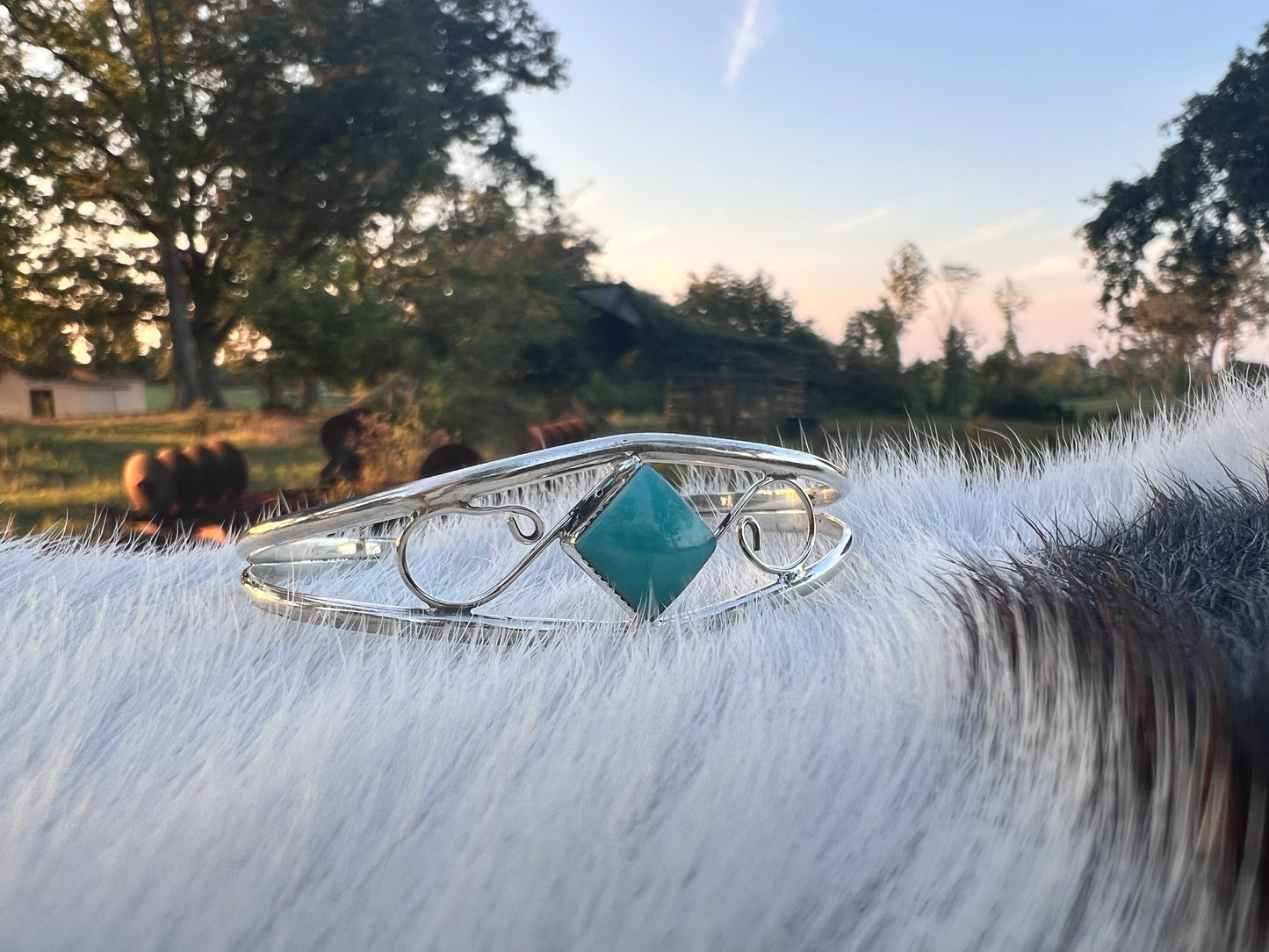 Kingman Turquoise Dainty Cuff