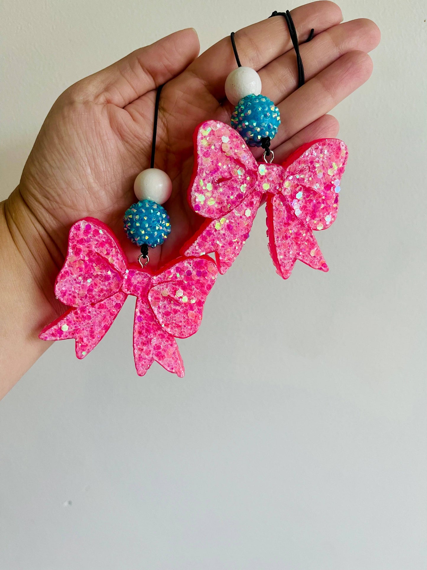 Double Bow Dangle Car Freshie