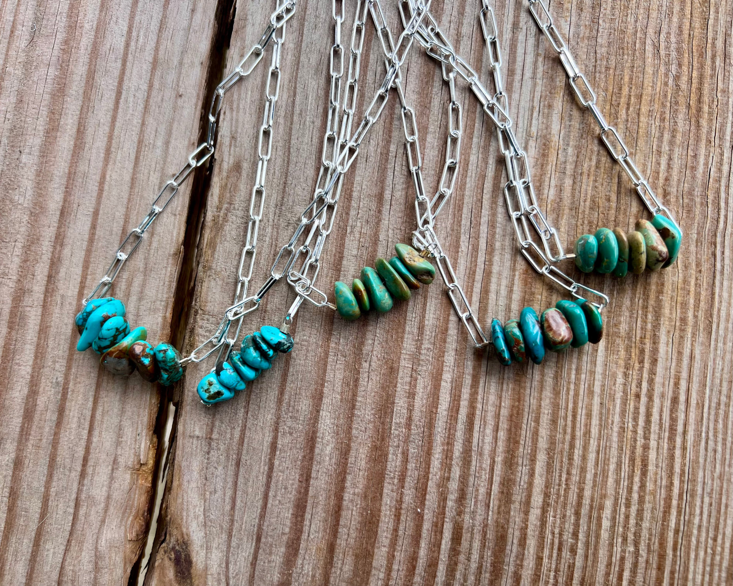 Z Bar Turquoise Stone Necklace