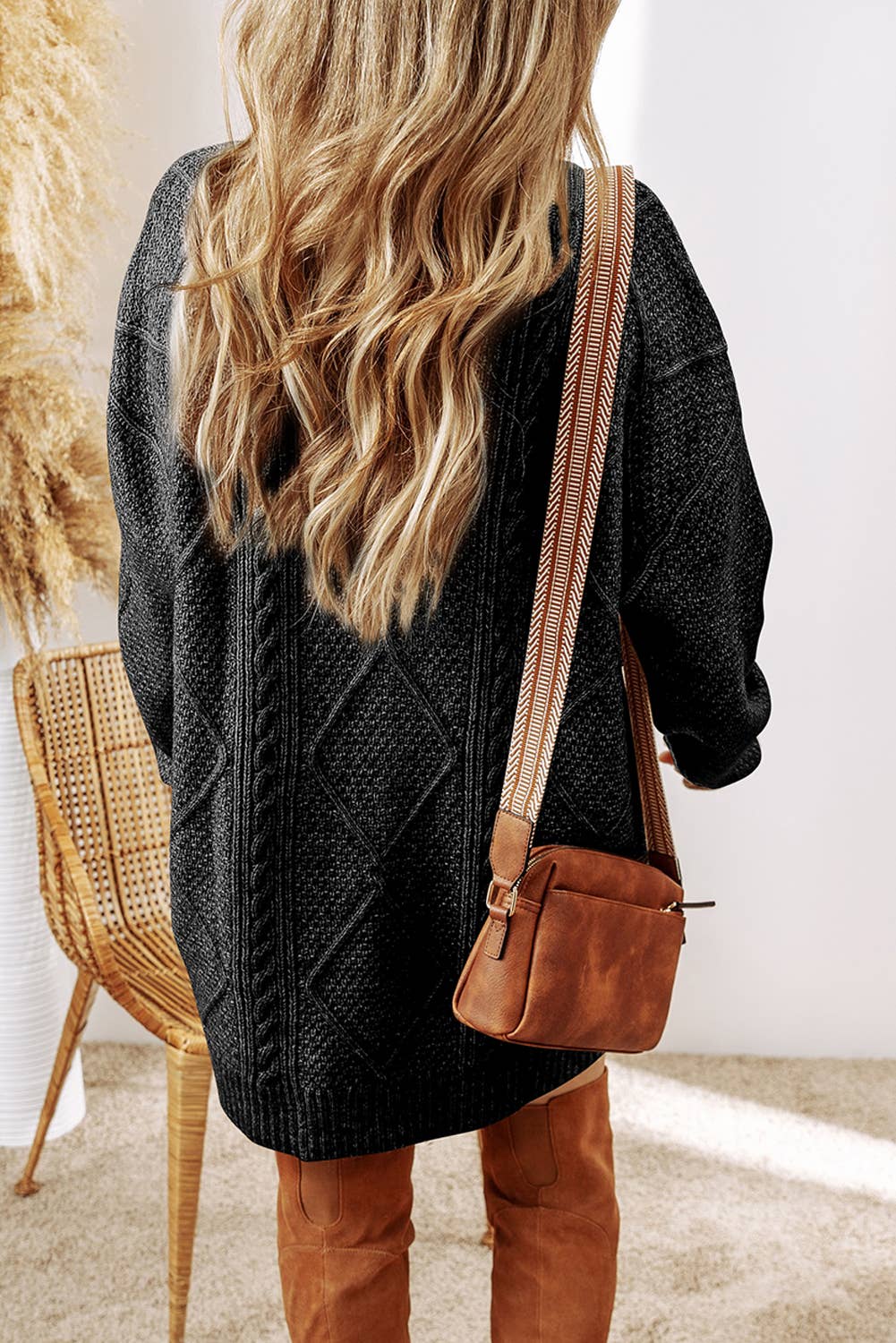 Grace Cable Knit Sweater Dress