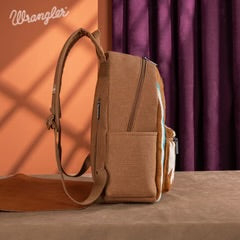 Wrangler Southwestern Knitted Backpack - Brown