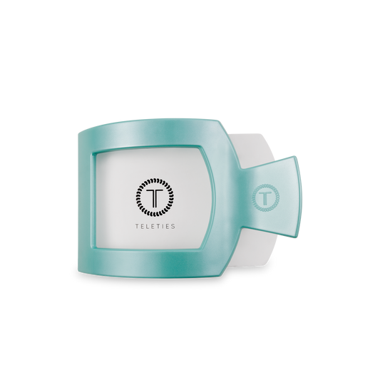 Square Flat Hair Clip | Medium | Totally Turquoise