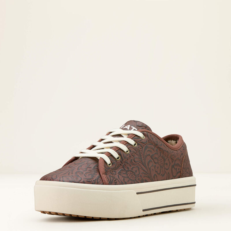 ARIAT Women’s Skylar Brown Floral Emboss Sneakers
