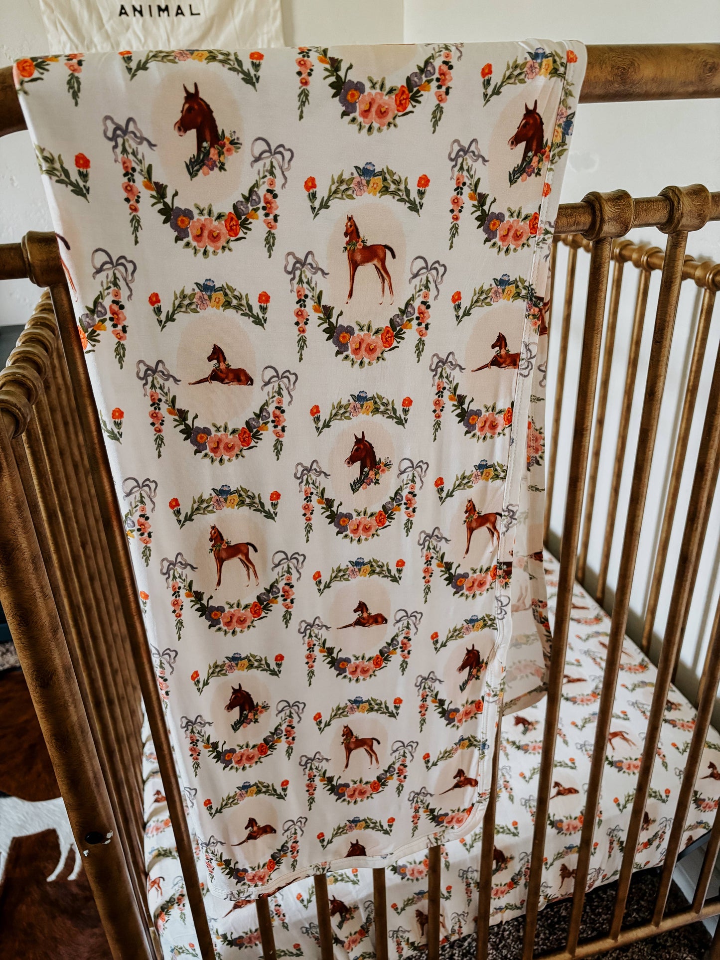 Painted Foal Bamboo Swaddle