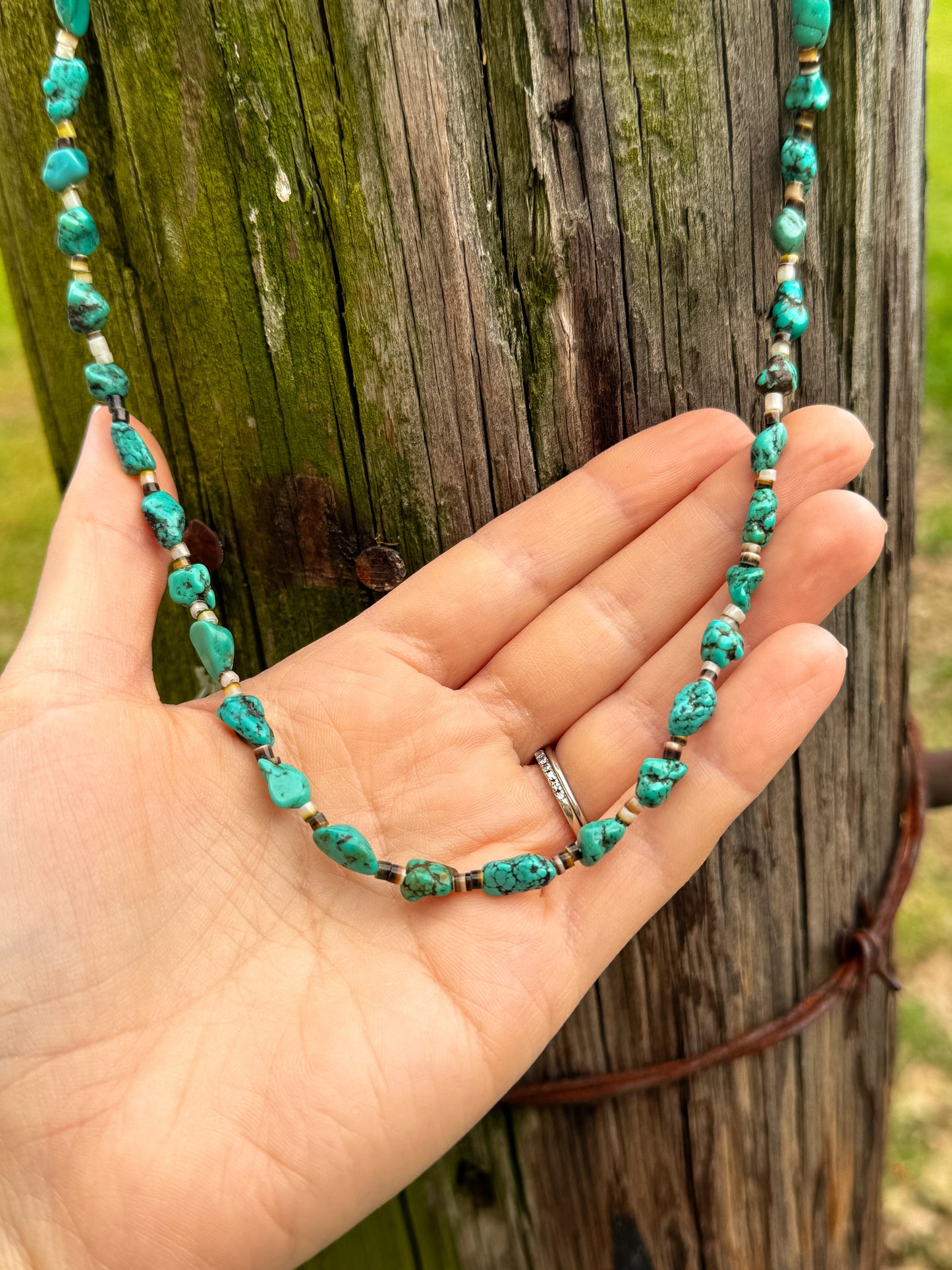 Turquoise Nuggets Necklace