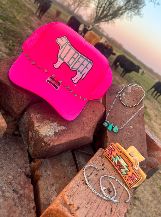 Eat Beef Ladies Trucker Cap