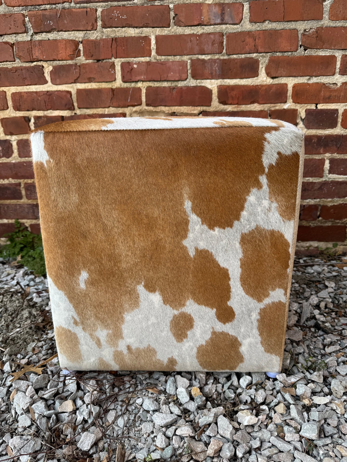 Cowhide Ottoman