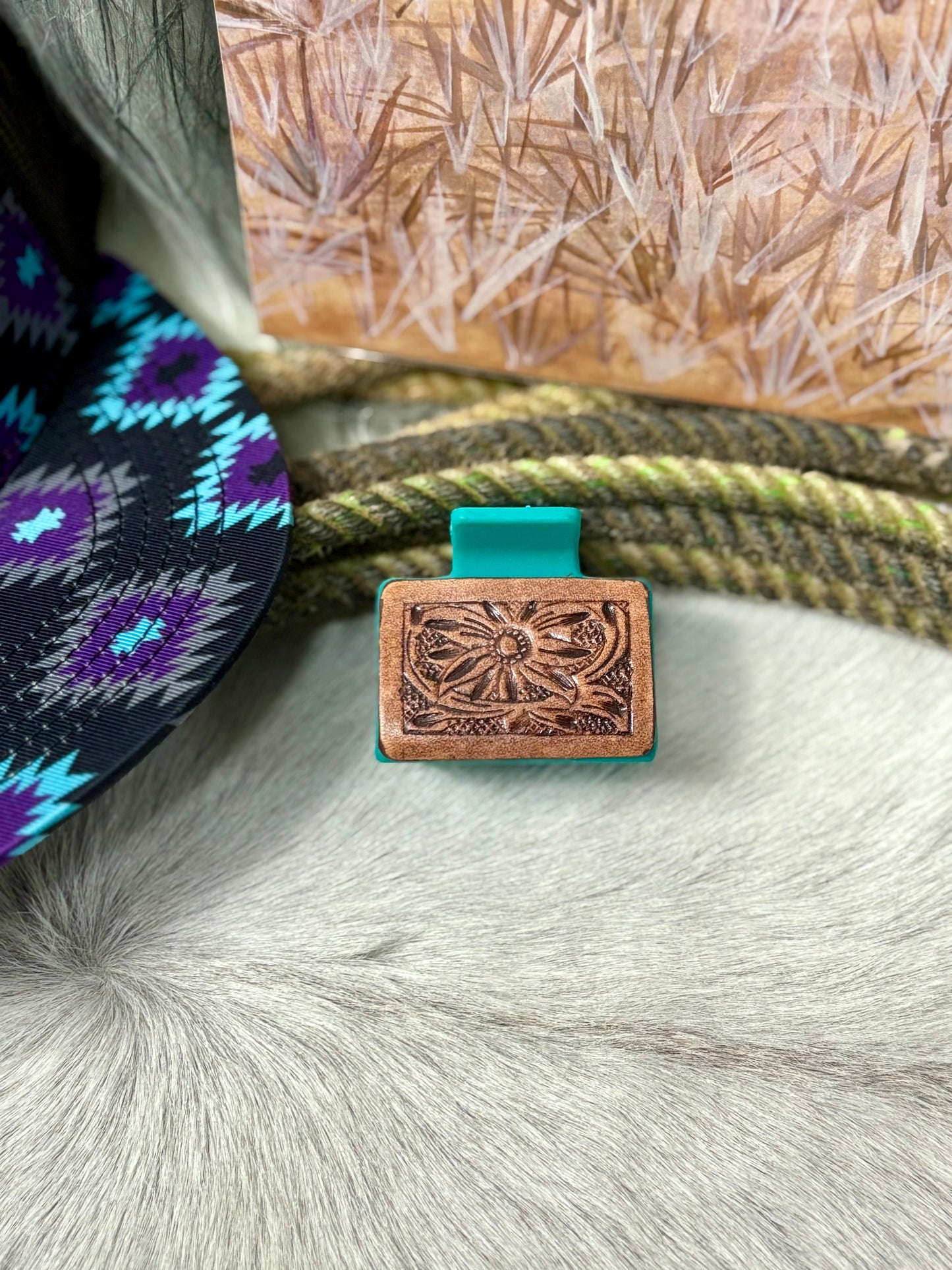 2in Leather Claw Clips