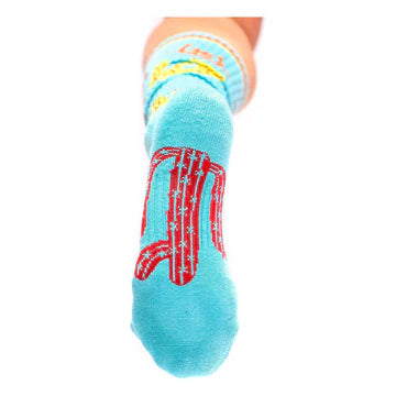 TAKE THE RISK TURQUOISE PERFORMANCE SOCKS