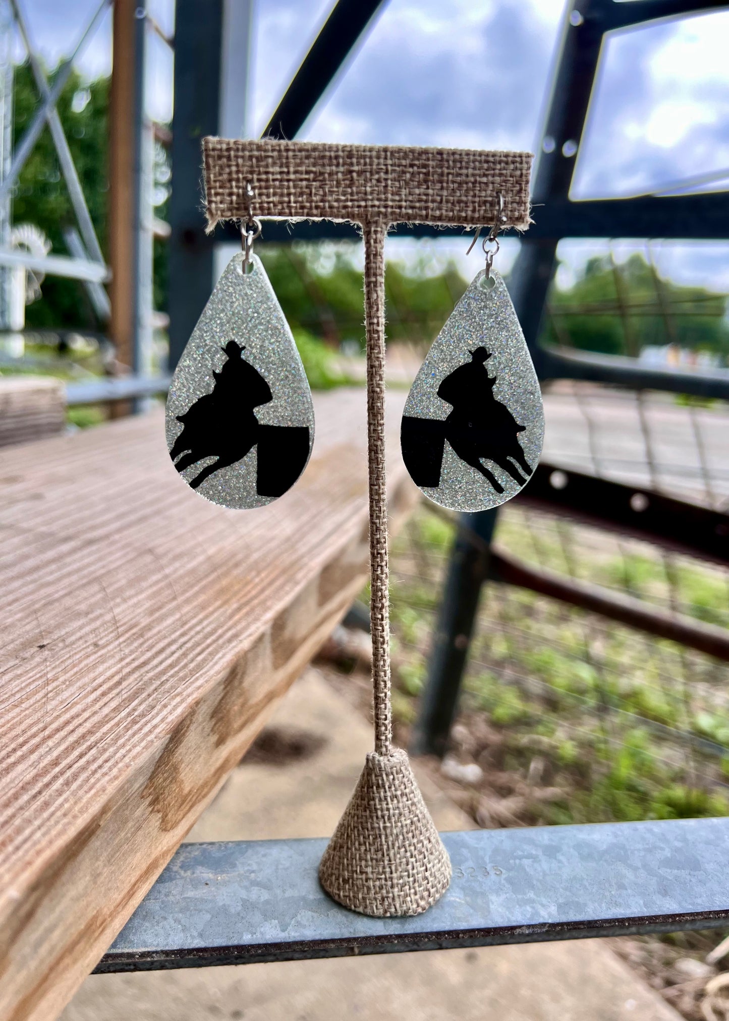 Barrel Racer Teardrop Earrings