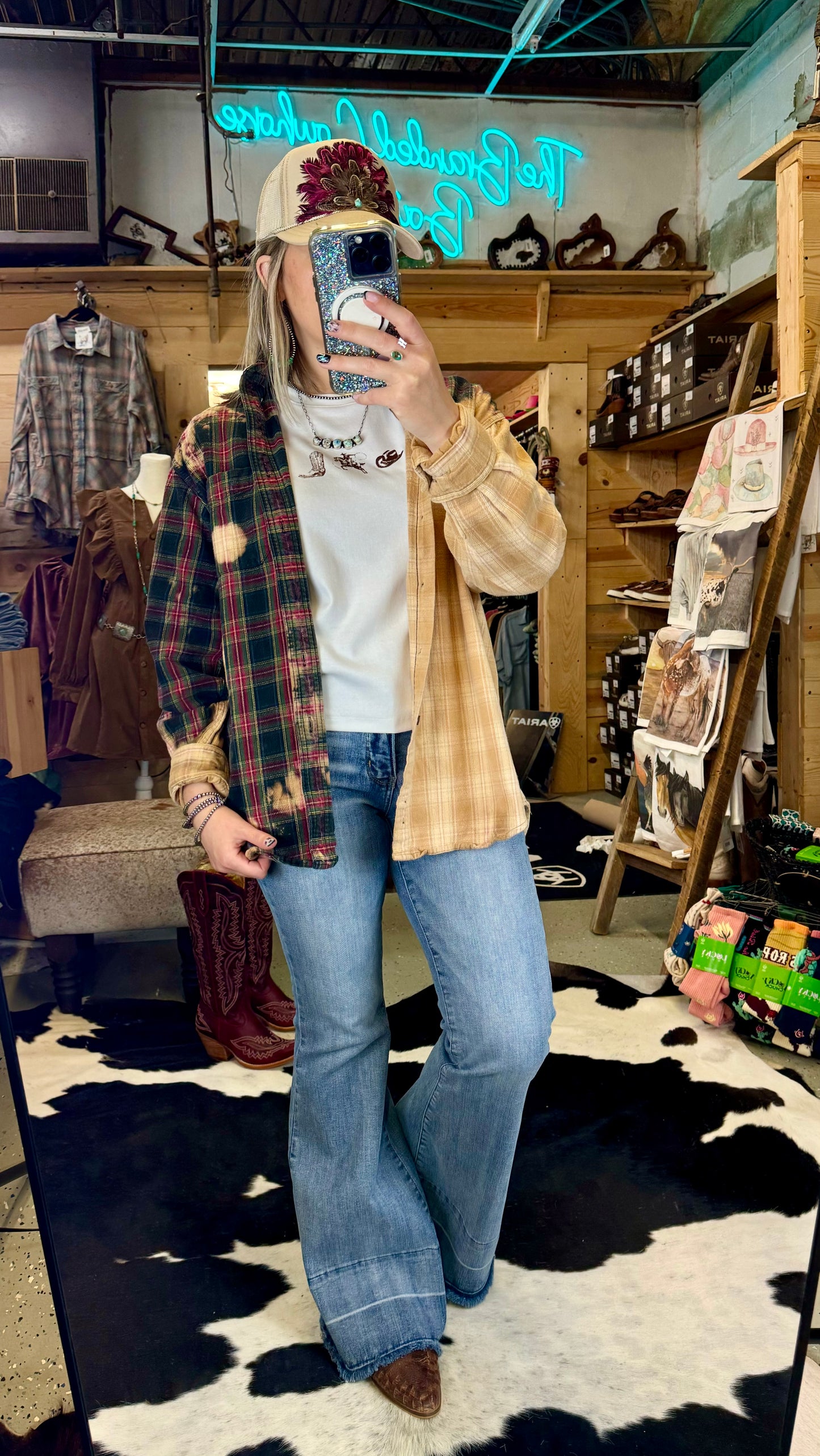 The Retro Western Trio Cropped Tee