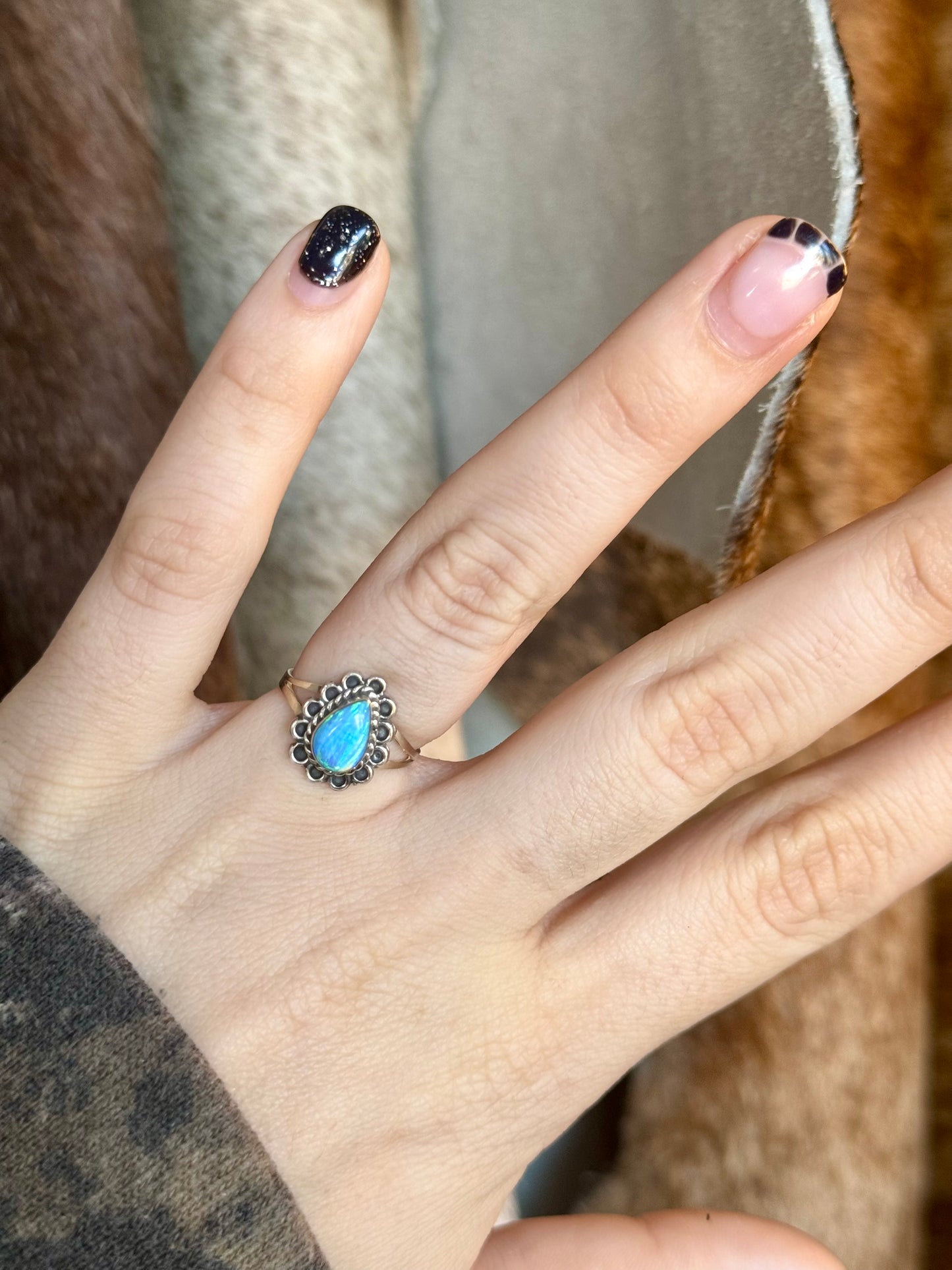 Flower Power Opal Ring