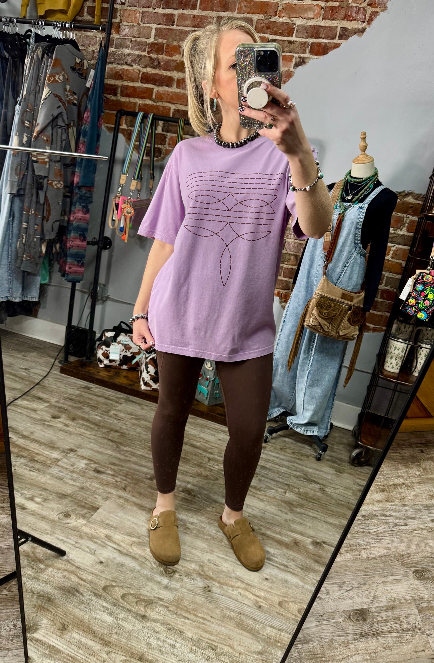 The Lila Boot Stitch Tee